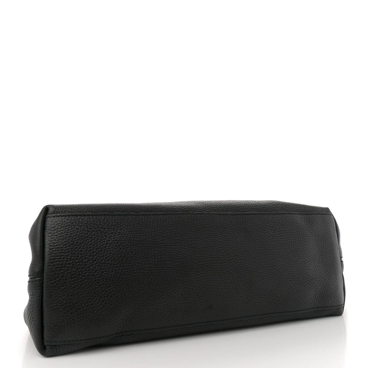 Pebbled Calfskin Medium Soho Chain Shoulder Bag Black