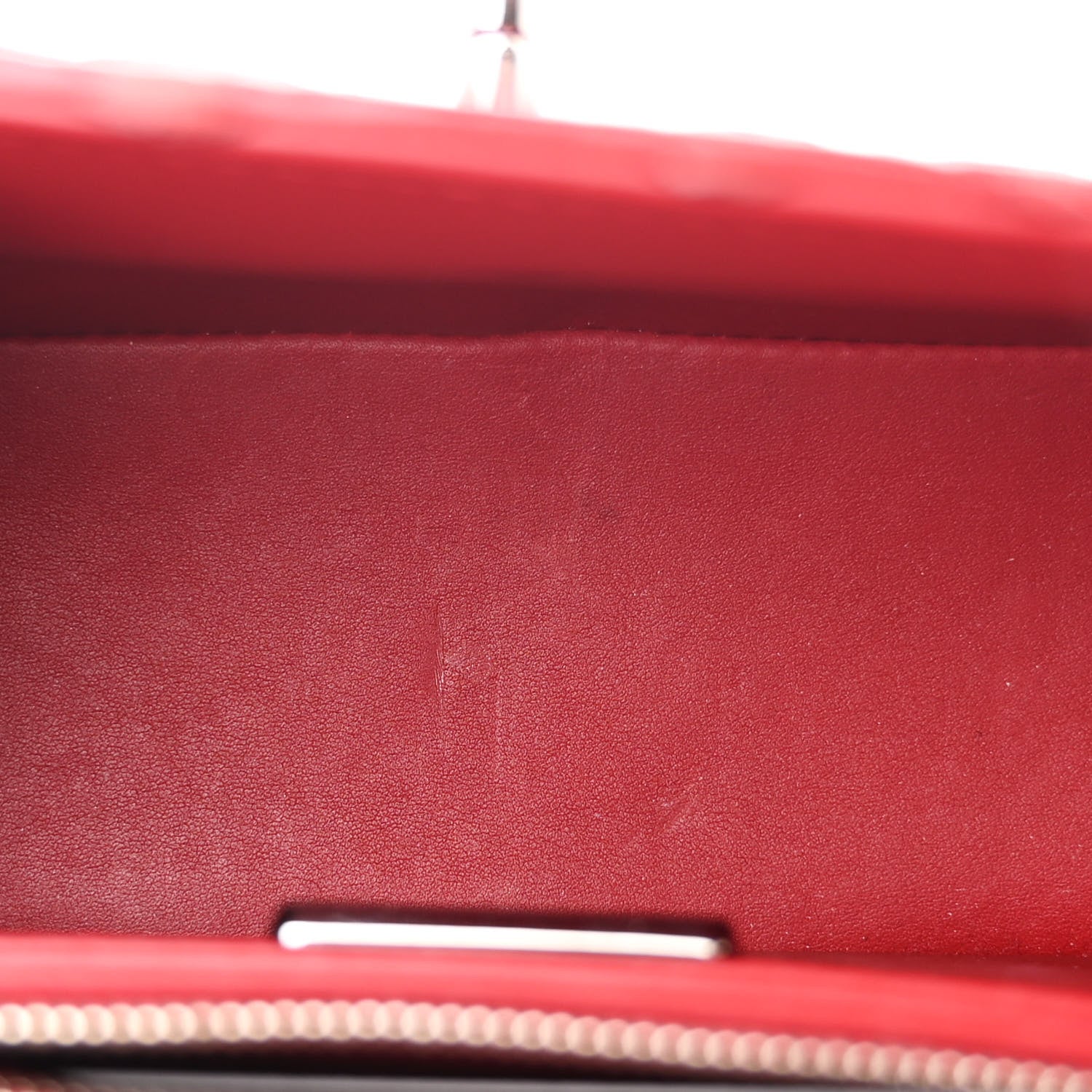 Snakeskin Mini Square Flap Red