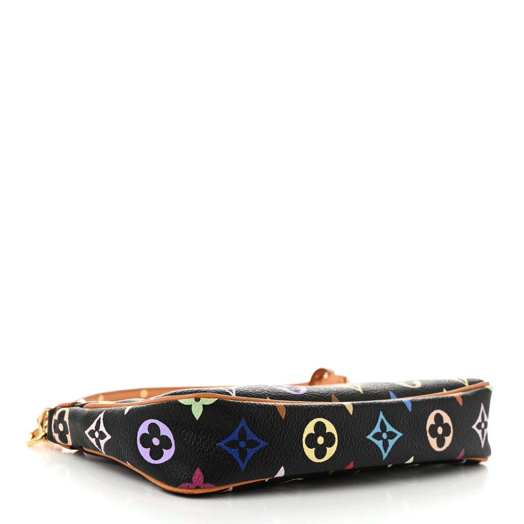 Monogram Multicolor Pochette Accessories Black