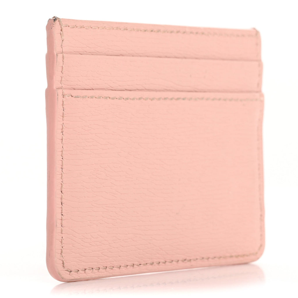 Calfskin Script  Holder Light Pink