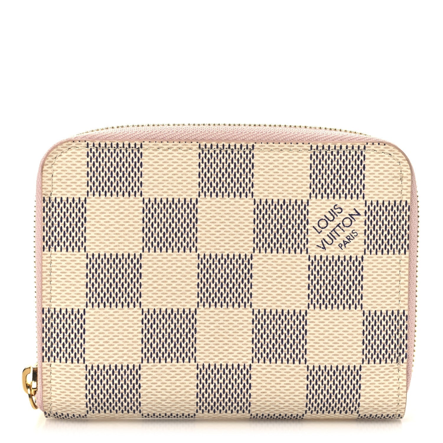 Damier Azur Zippy Coin Purse Rose Ballerine