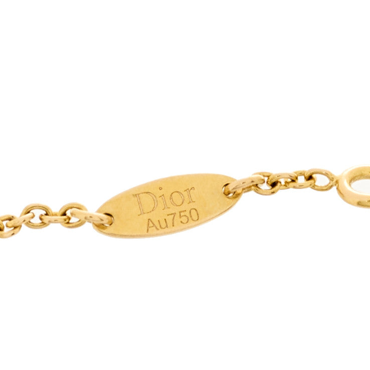 18K Yellow Gold Diamond Malachite Rose Des Vents Bracelet