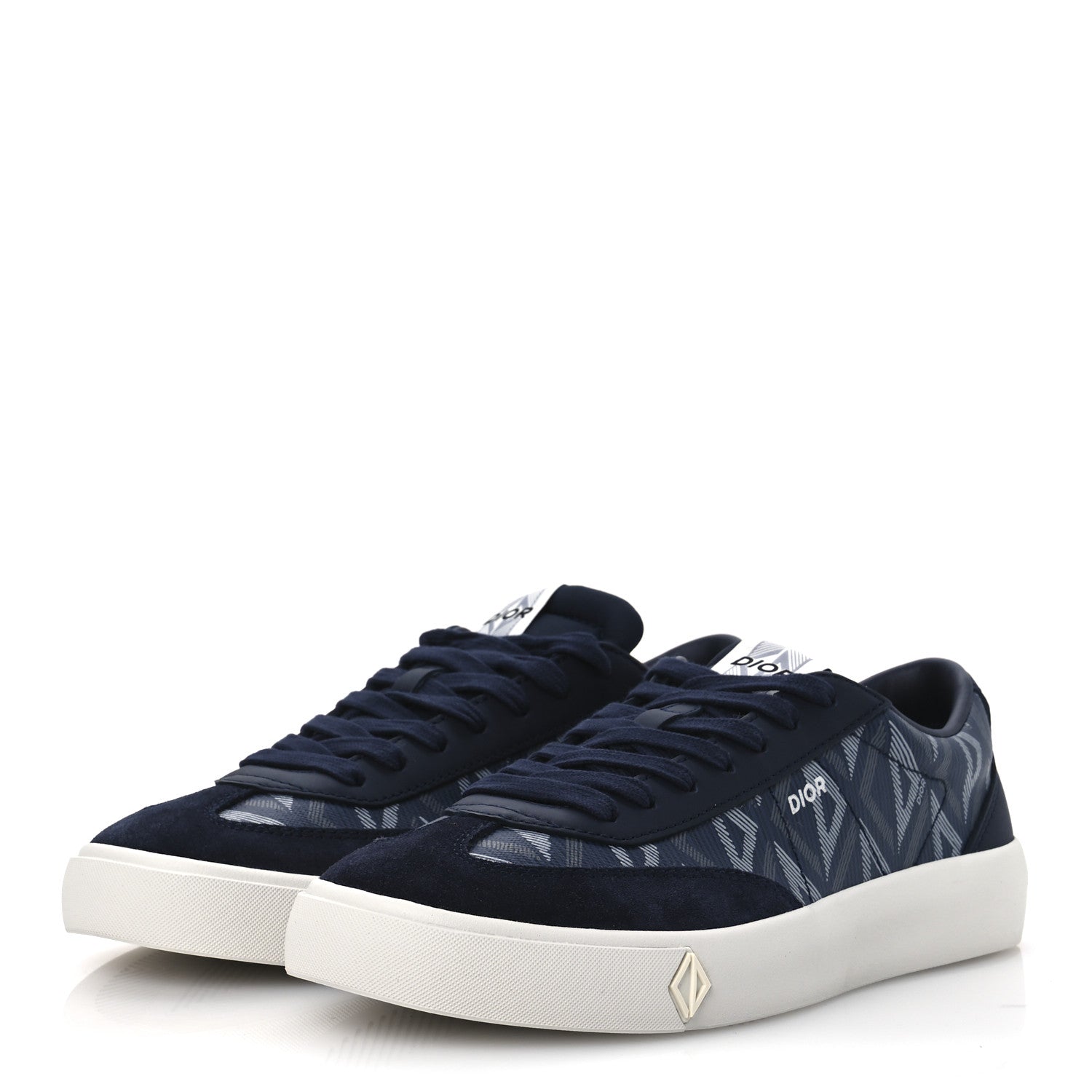 Canvas CD Diamond Mens B101 Low Top Sneakers 42 Navy