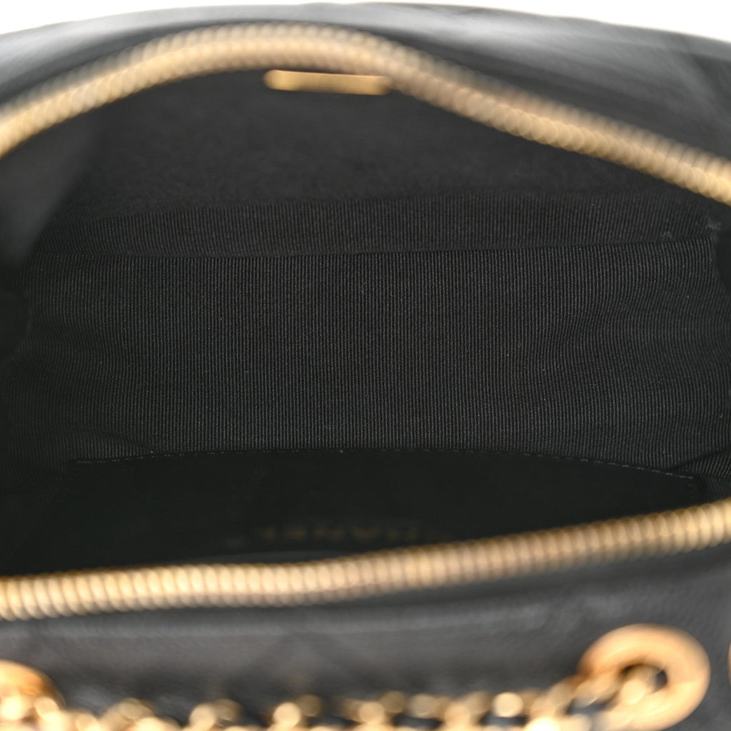 Caviar Quilted CC Vanity Case Black