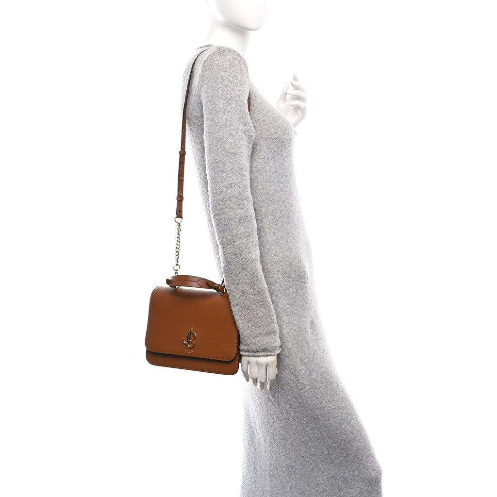 Grainy Calfskin JC Top Handle Tan