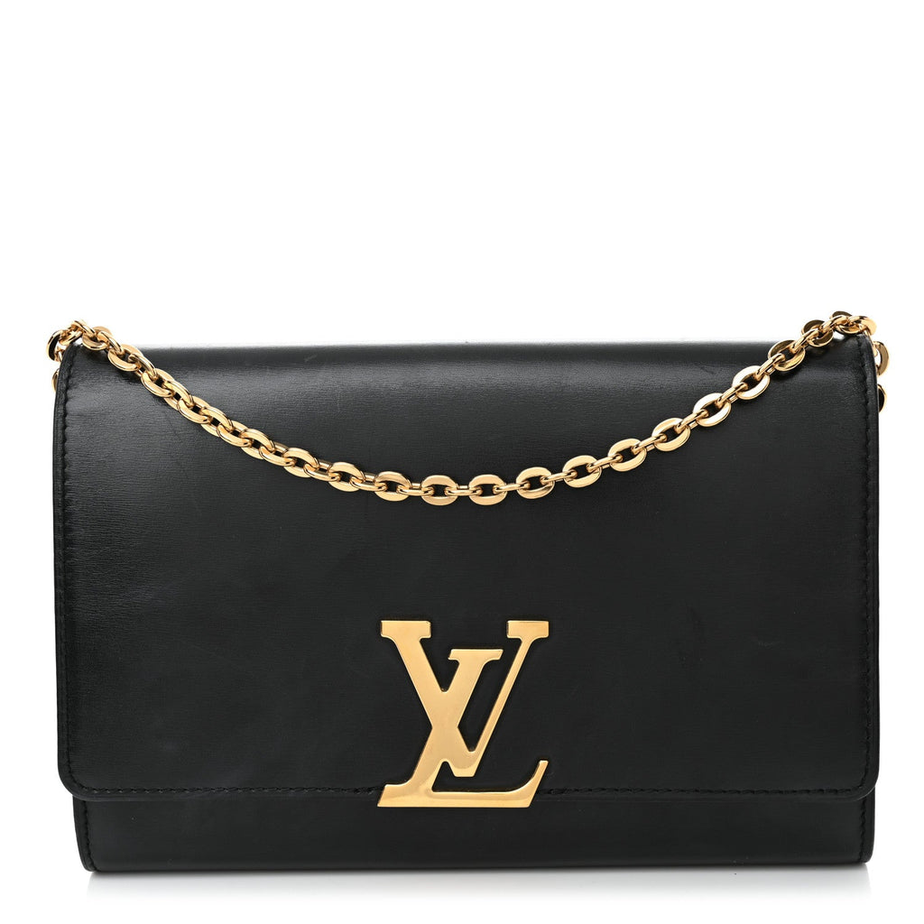 Calfskin Chain Louise GM Black
