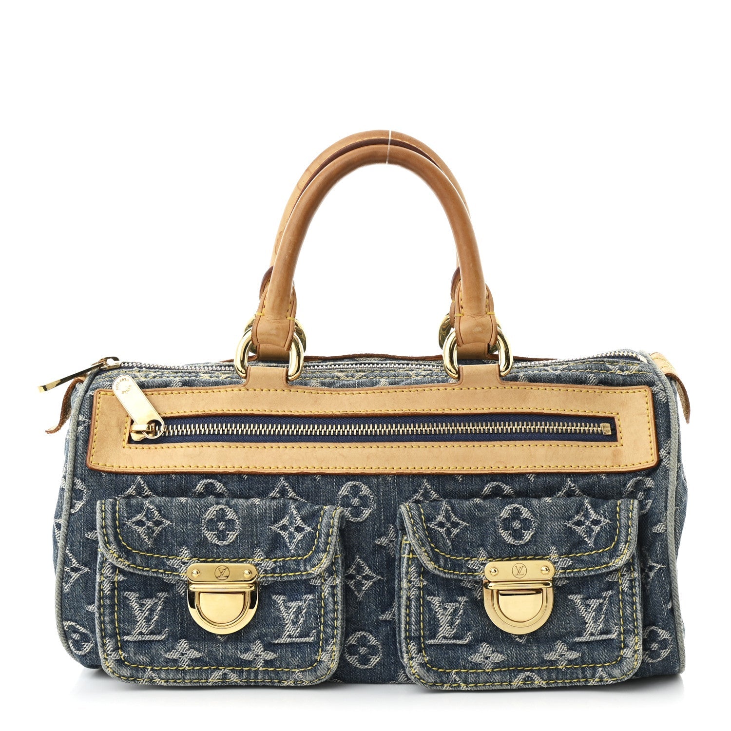 Monogram Denim Neo Speedy Blue