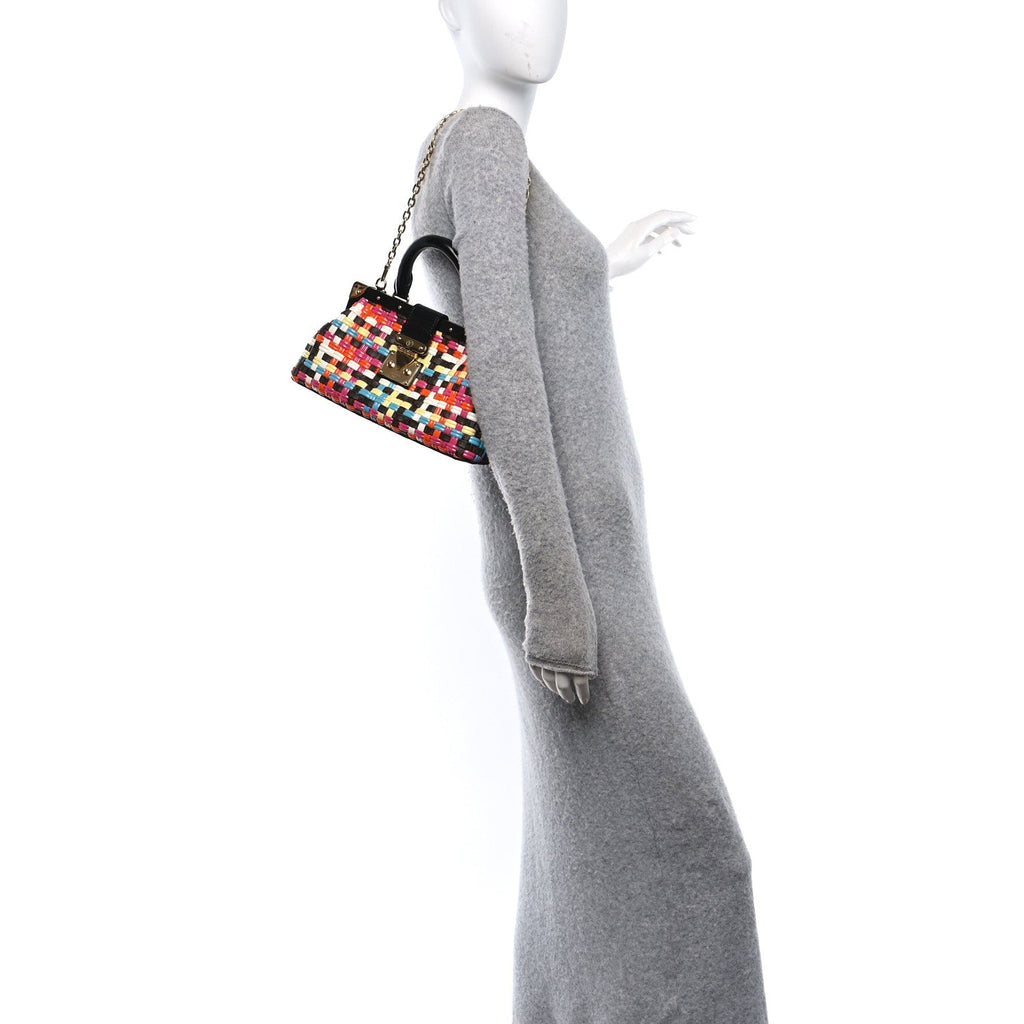 Calfskin Monogram Guinguette LV Cafe Clutch  Multicolor