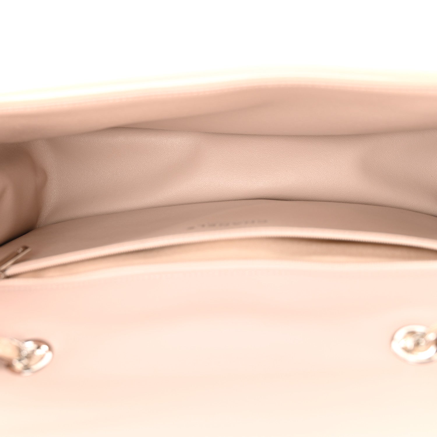 Patent Horizontal Quilted Jumbo Single Flap Pink