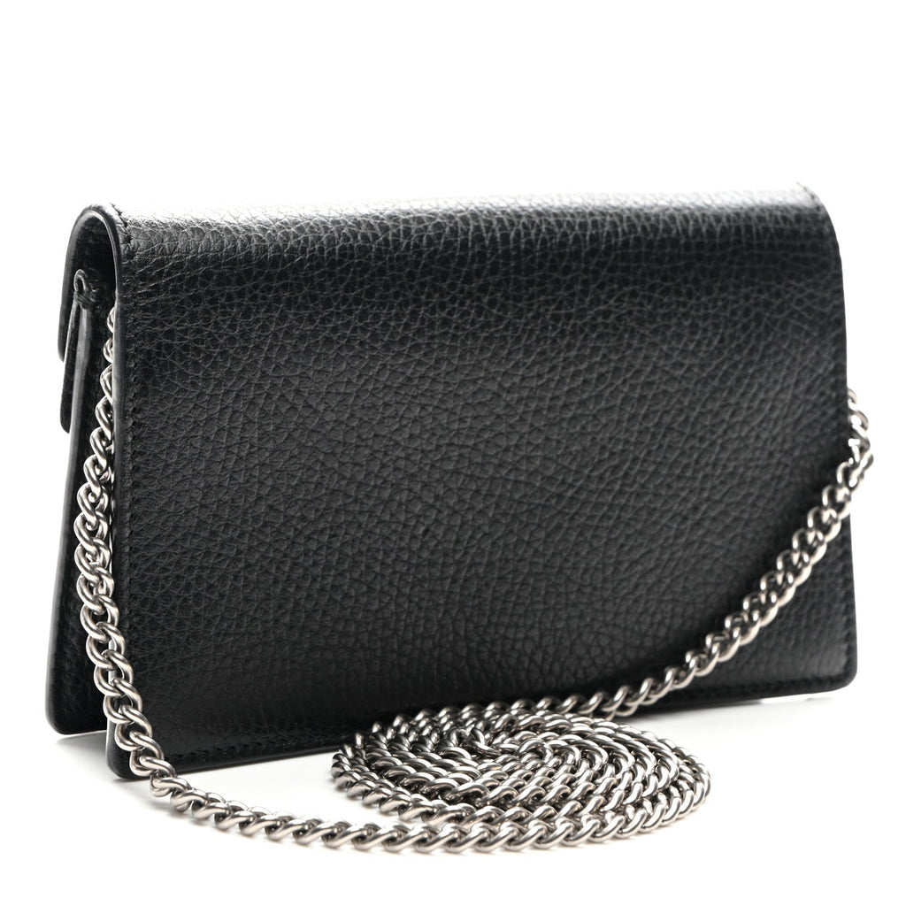 Calfskin Super Mini Dionysus Shoulder Bag Black