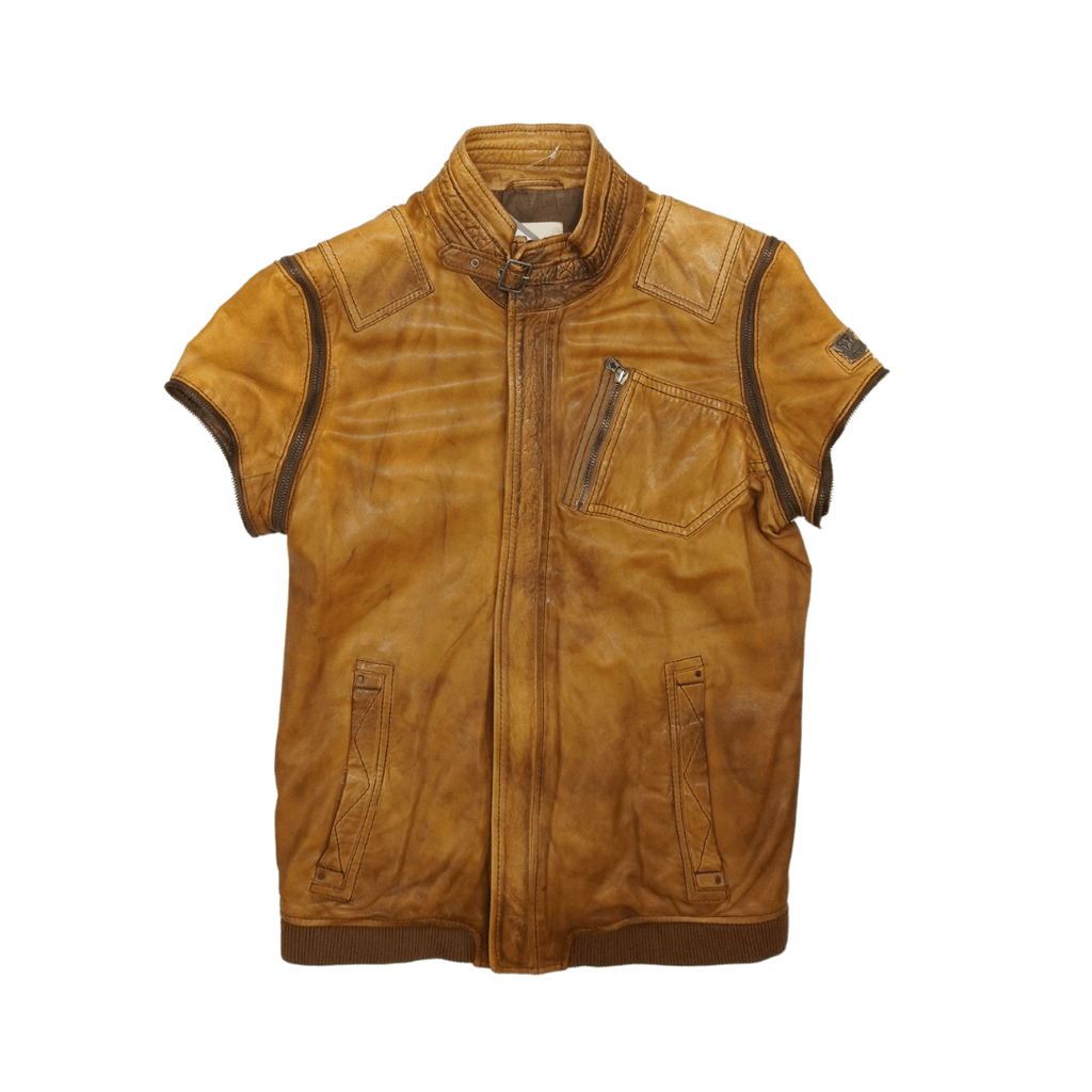 Diesel Convertible Leather Jacket - Men's S