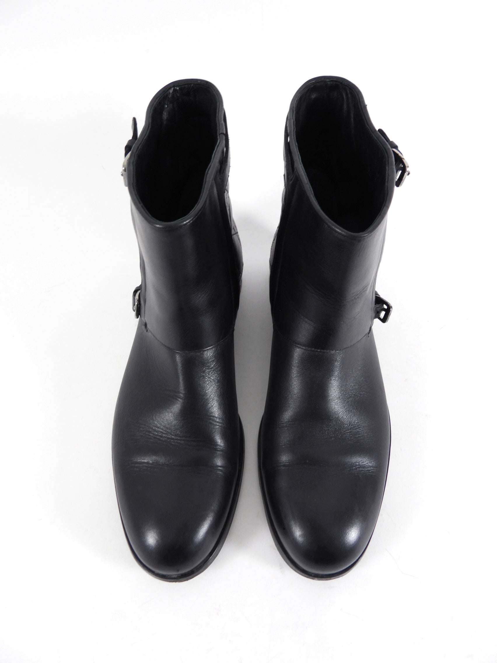 Christian Dior Black Leather Cannage Quilted Ankle Boot - 39