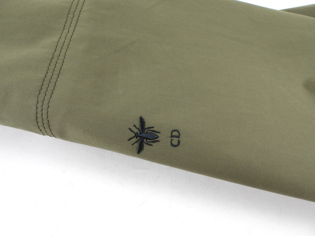 Christian Dior Army Green Short Sleeve Snap Shirt - L (8/10)