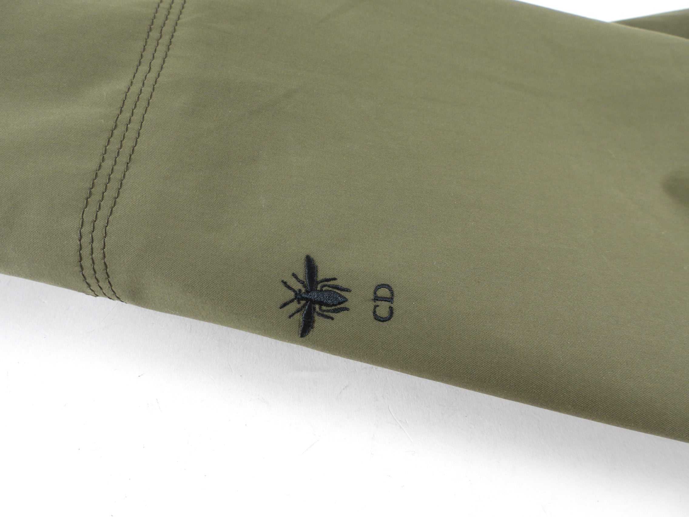 Christian Dior Army Green Short Sleeve Snap Shirt - L (8/10)