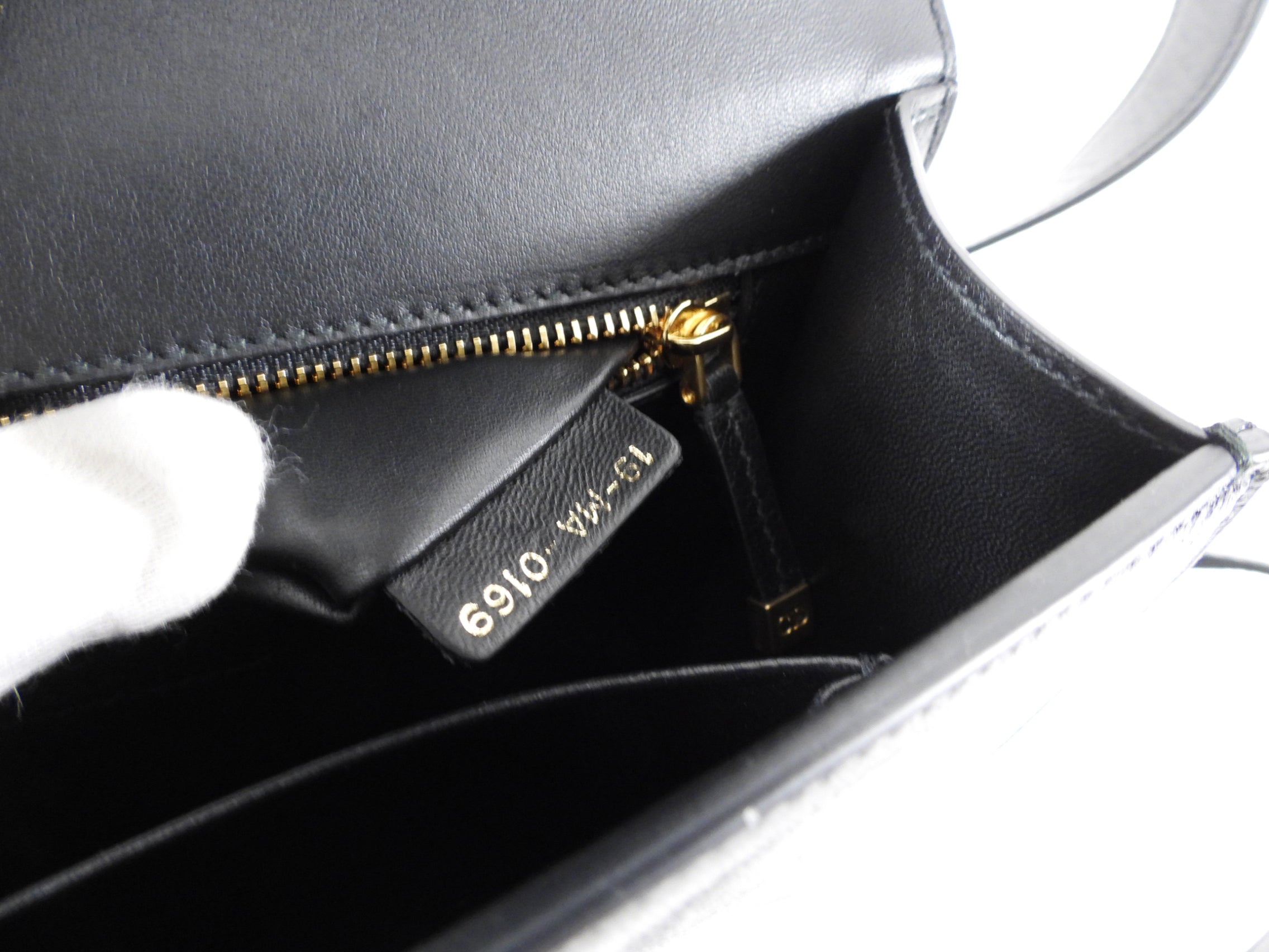 Dior Black Leather Medium 30 Montagne Bag
