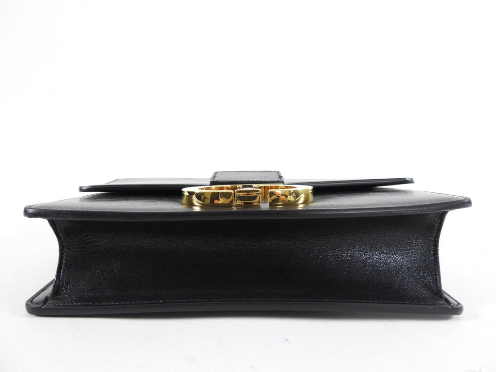 Dior Black Leather Medium 30 Montagne Bag