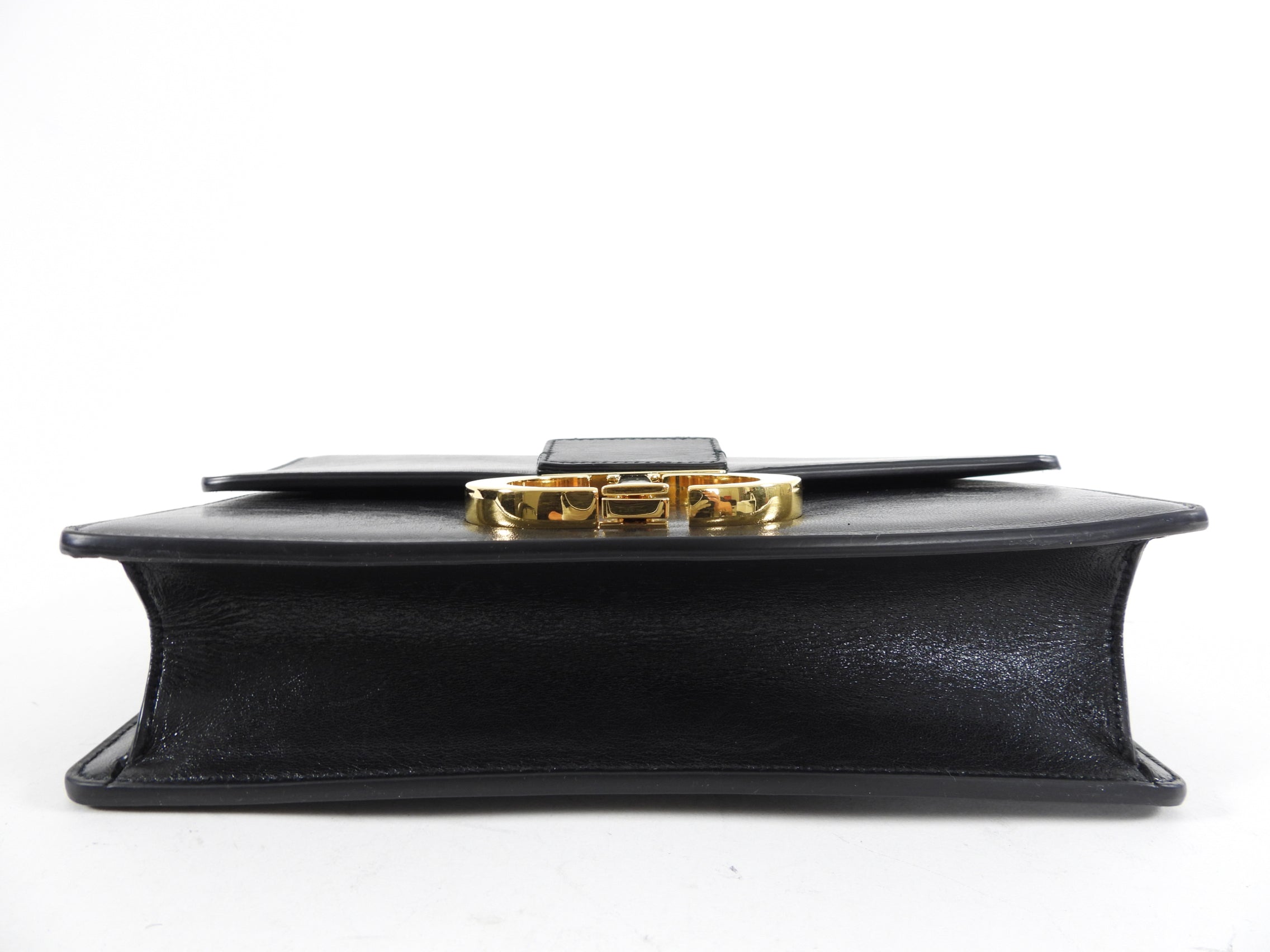 Dior Black Leather Medium 30 Montagne Bag