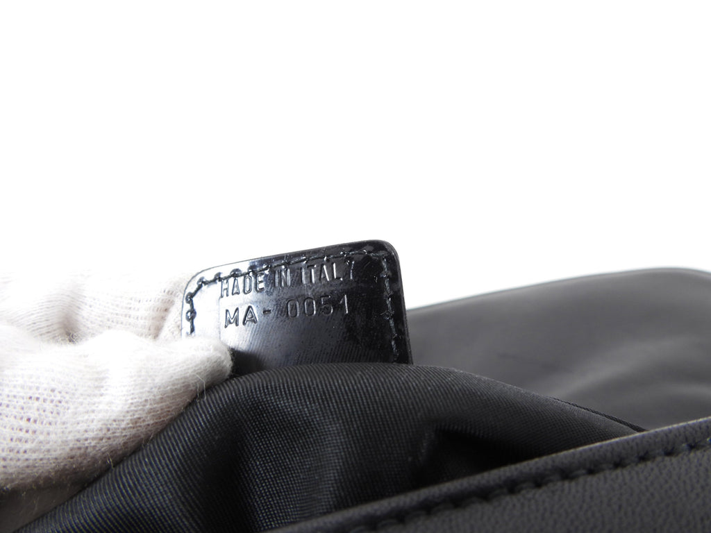 Christian Dior Black Cannage Lambskin Evening Baguette Bag