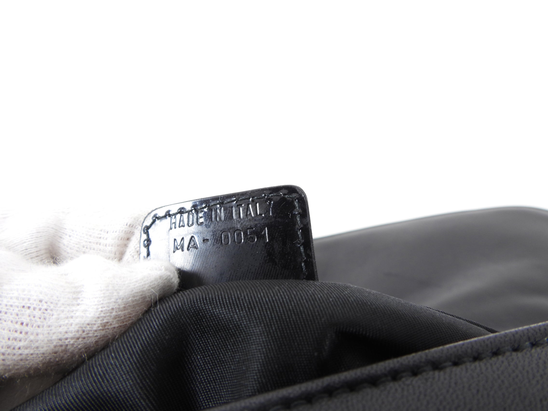 Christian Dior Black Cannage Lambskin Evening Baguette Bag