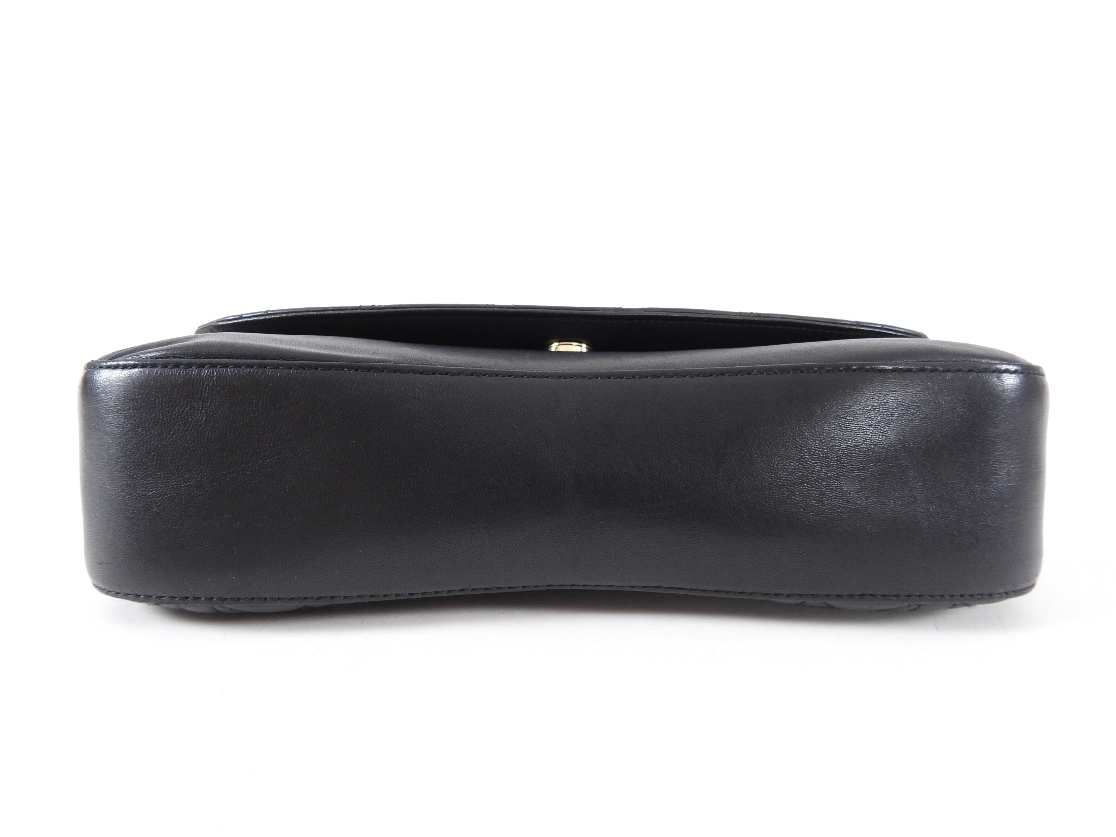 Christian Dior Black Cannage Lambskin Evening Baguette Bag