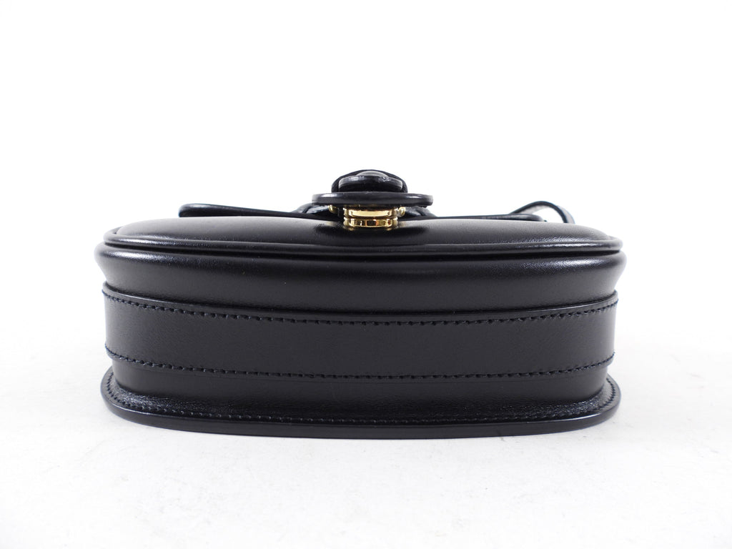 Dior Black Box Leather Small Bobby Crossbody Saddle Bag