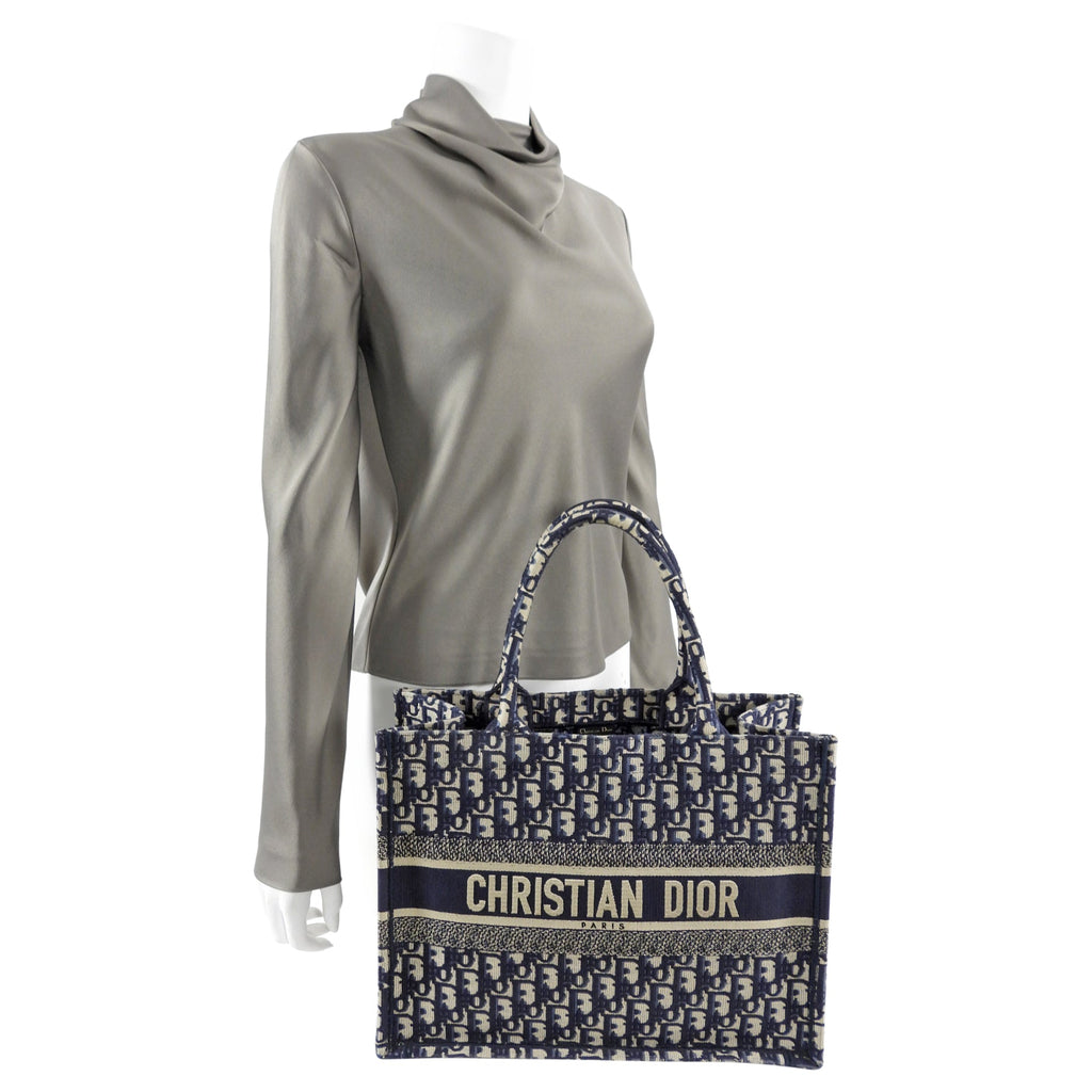 Dior Monogram Oblique Small Book Tote Bag