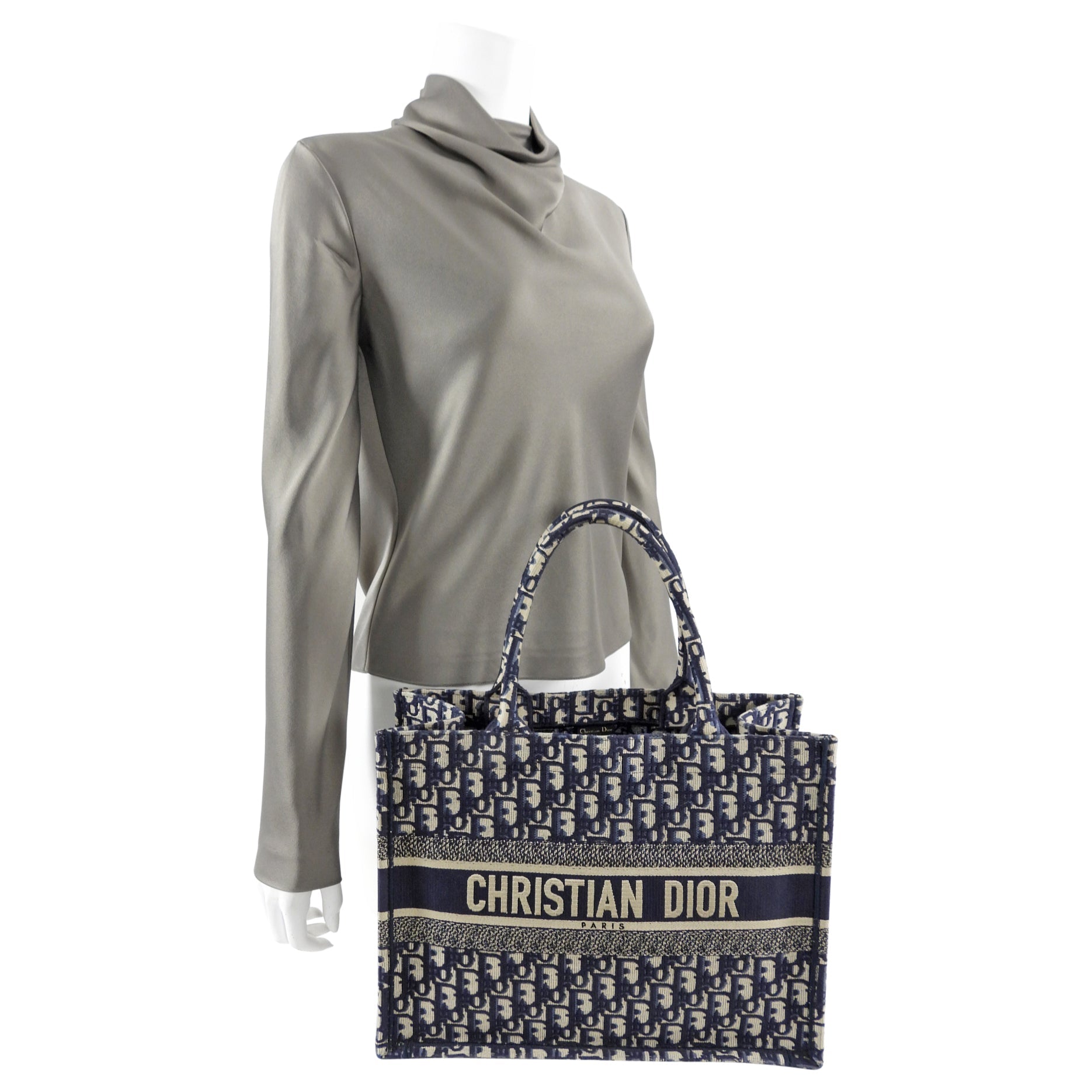 Dior Monogram Oblique Small Book Tote Bag