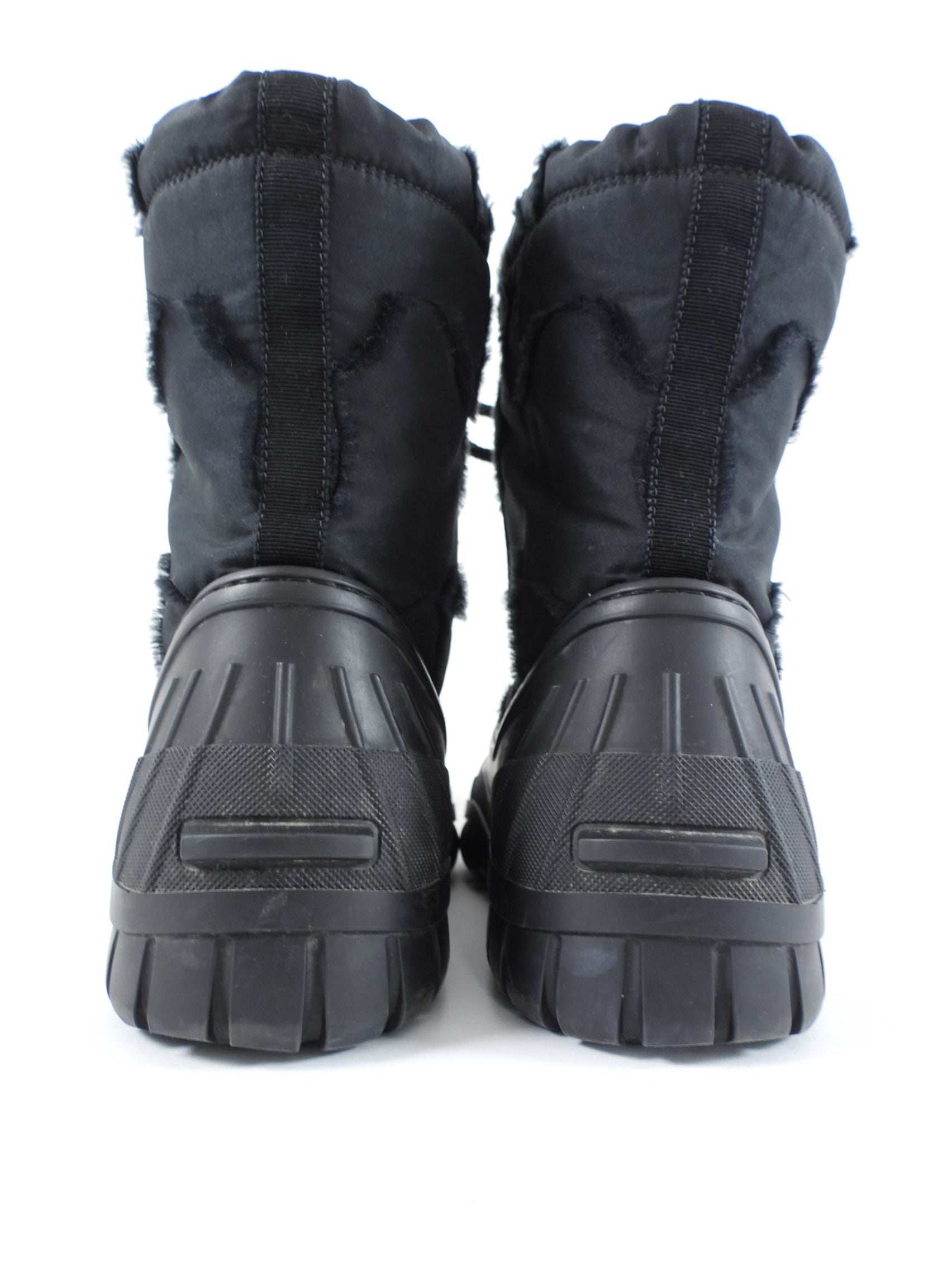 Christian Dior Dventure Camo Nylon Rubber Lace Up Boots - 37