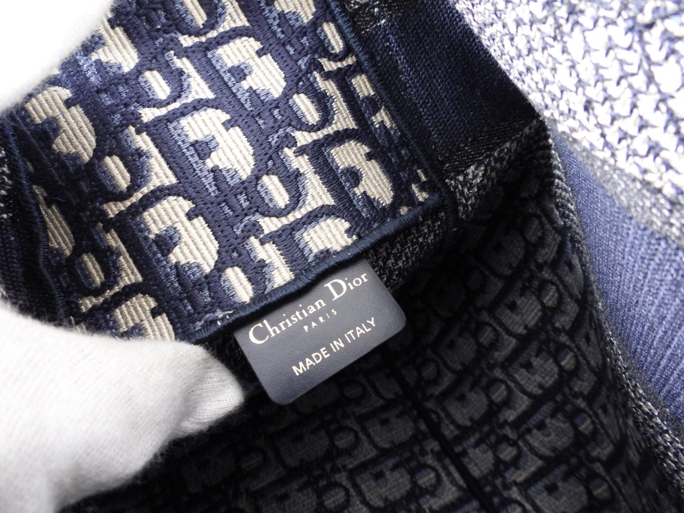 Christian Dior Navy Oblique Diorcamp Monogram Canvas Messenger Bag
