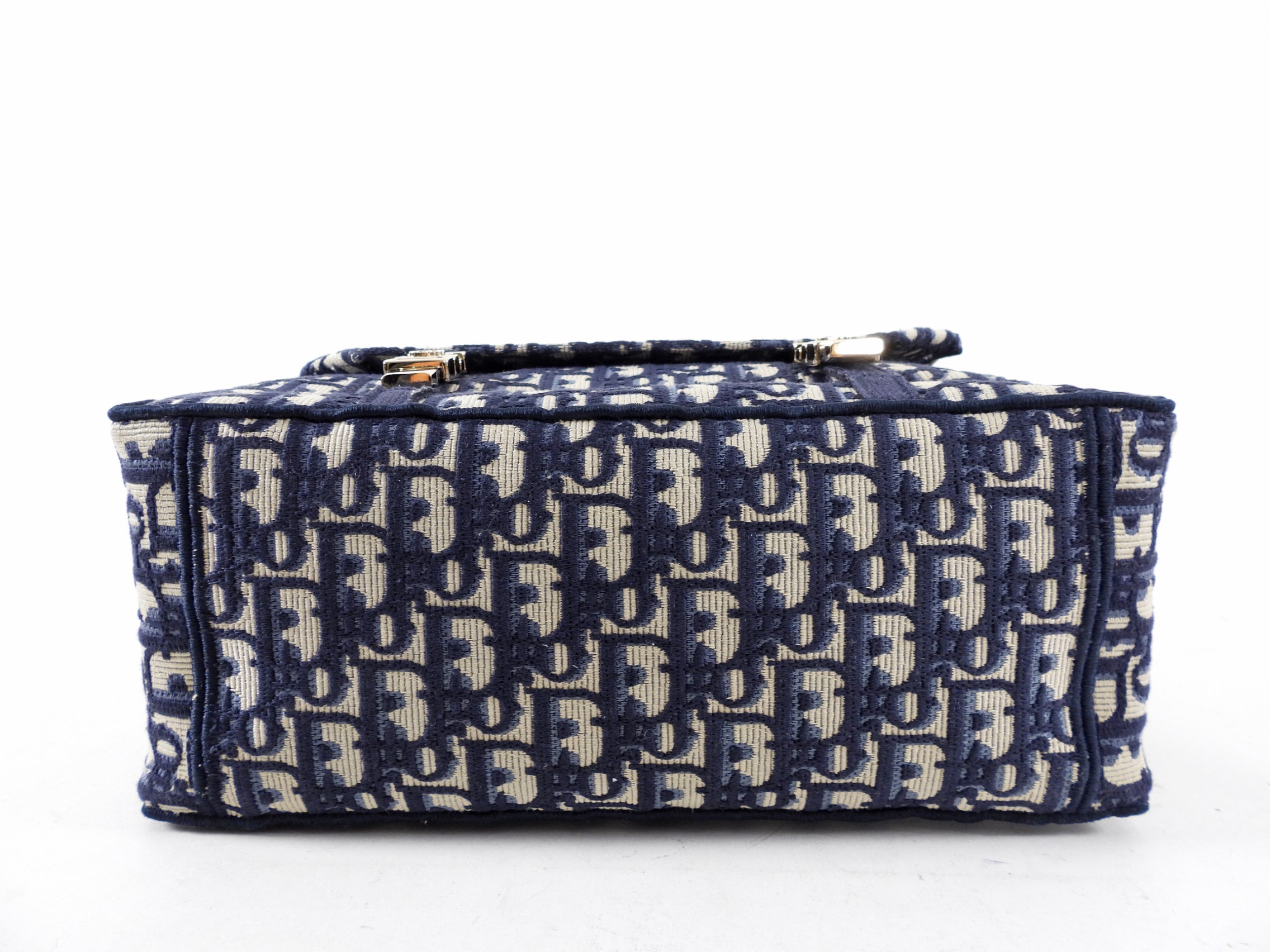 Christian Dior Navy Oblique Diorcamp Monogram Canvas Messenger Bag