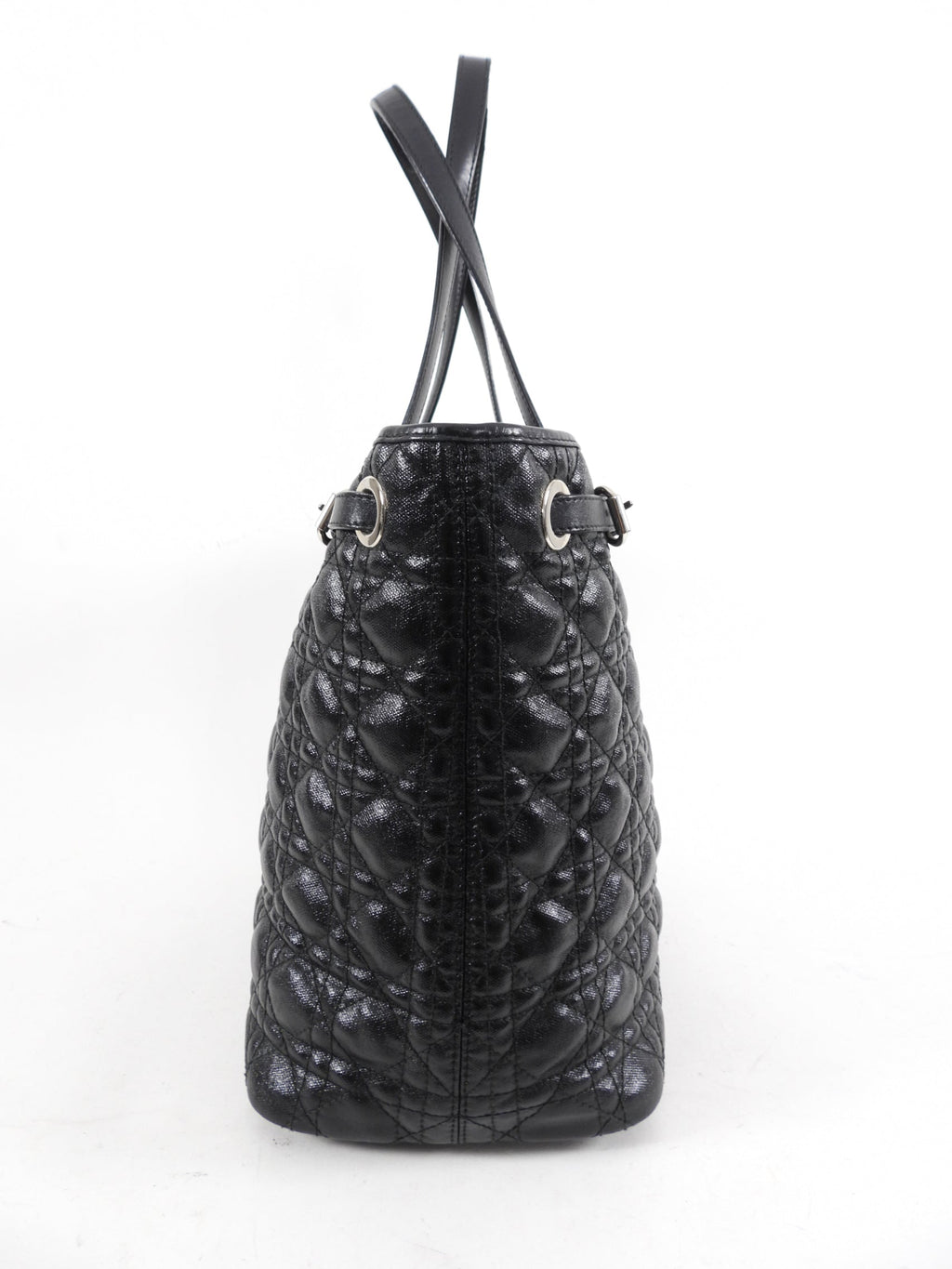 Christian Dior Black Cannage Panarea Tote Bag