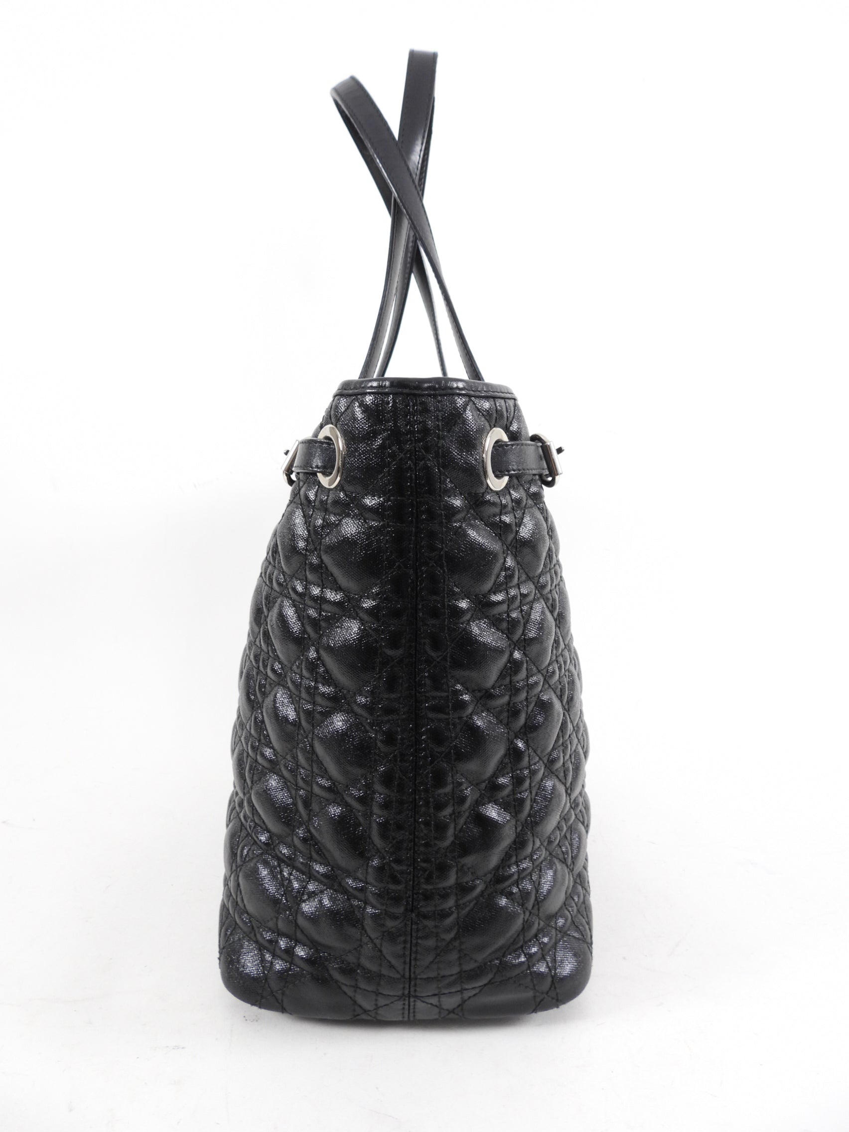 Christian Dior Black Cannage Panarea Tote Bag