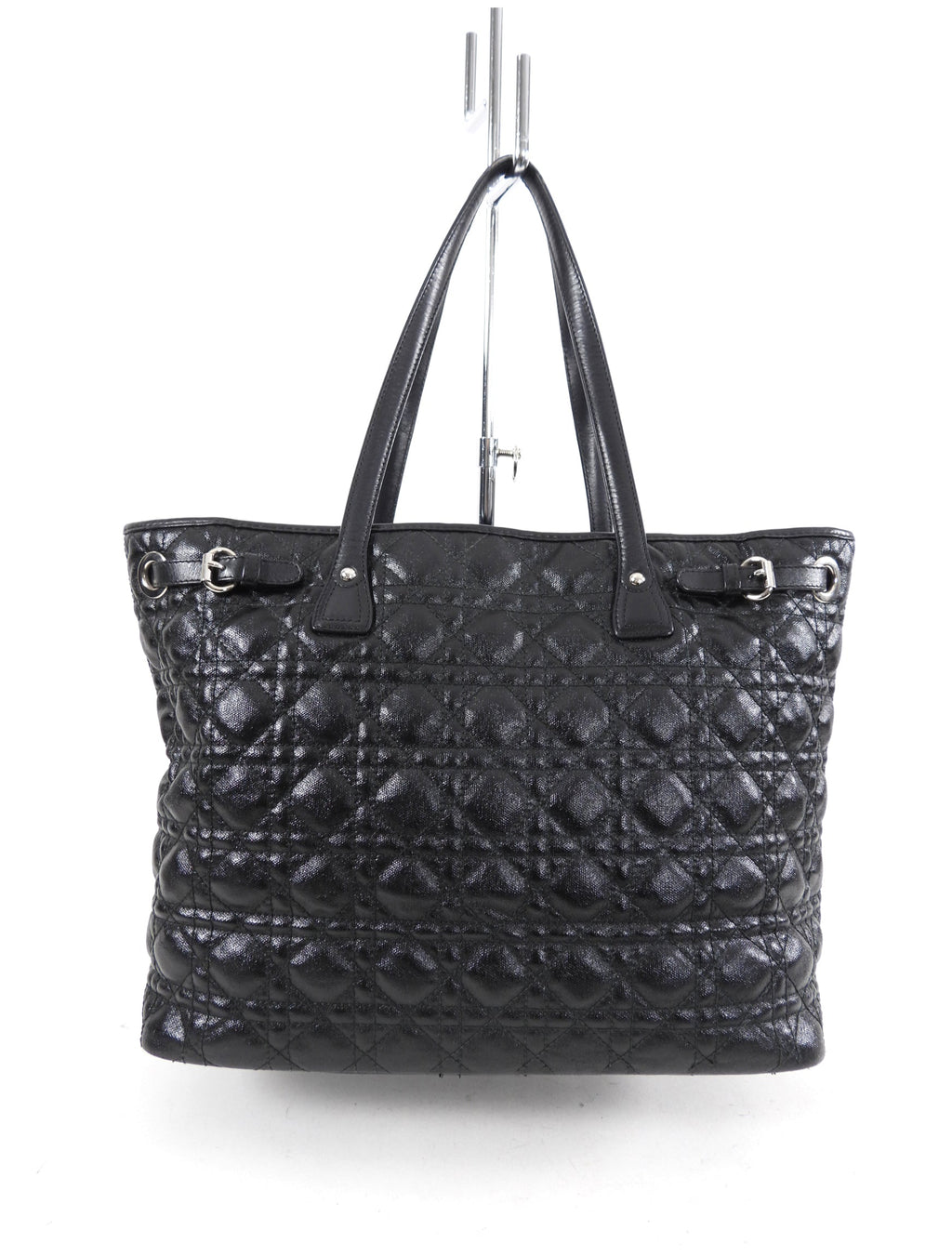 Christian Dior Black Cannage Panarea Tote Bag