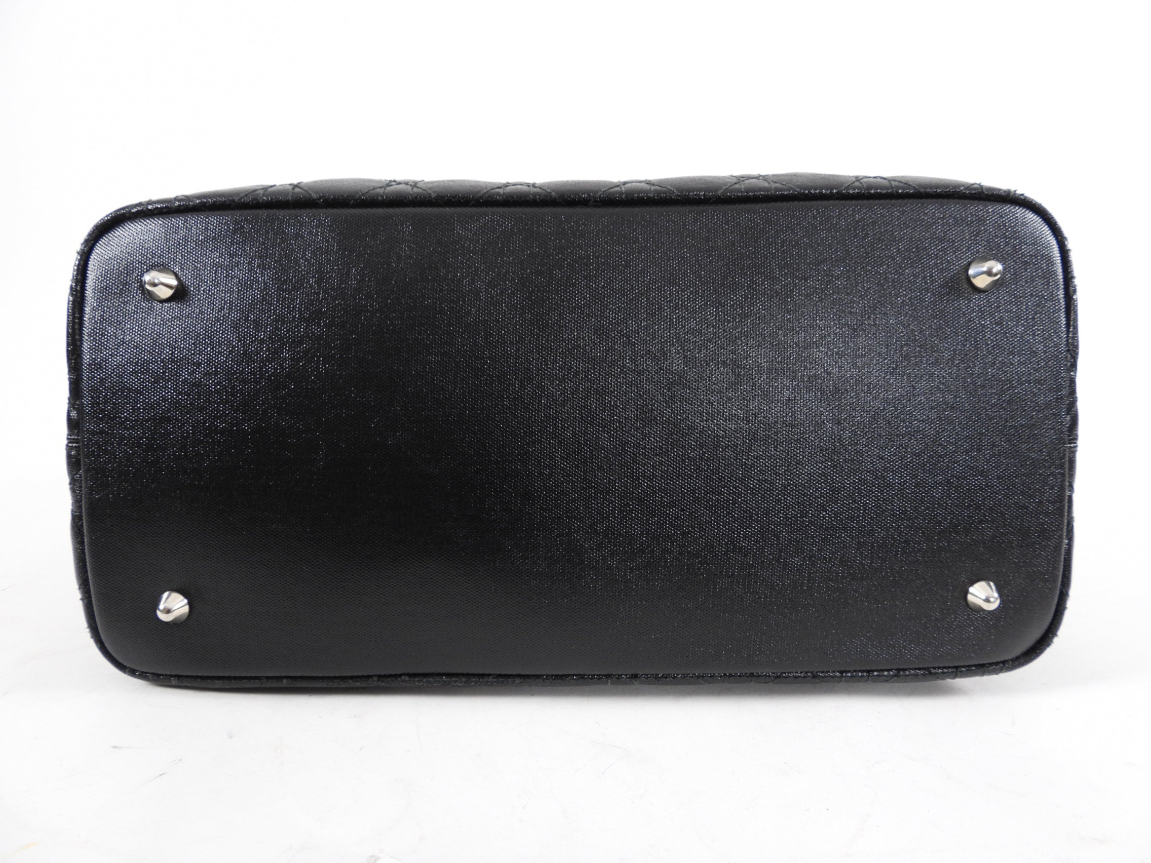 Christian Dior Black Cannage Panarea Tote Bag