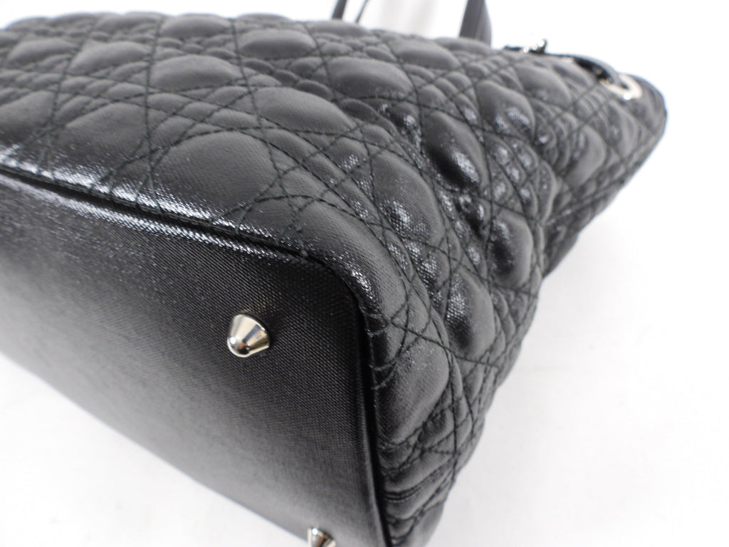 Christian Dior Black Cannage Panarea Tote Bag