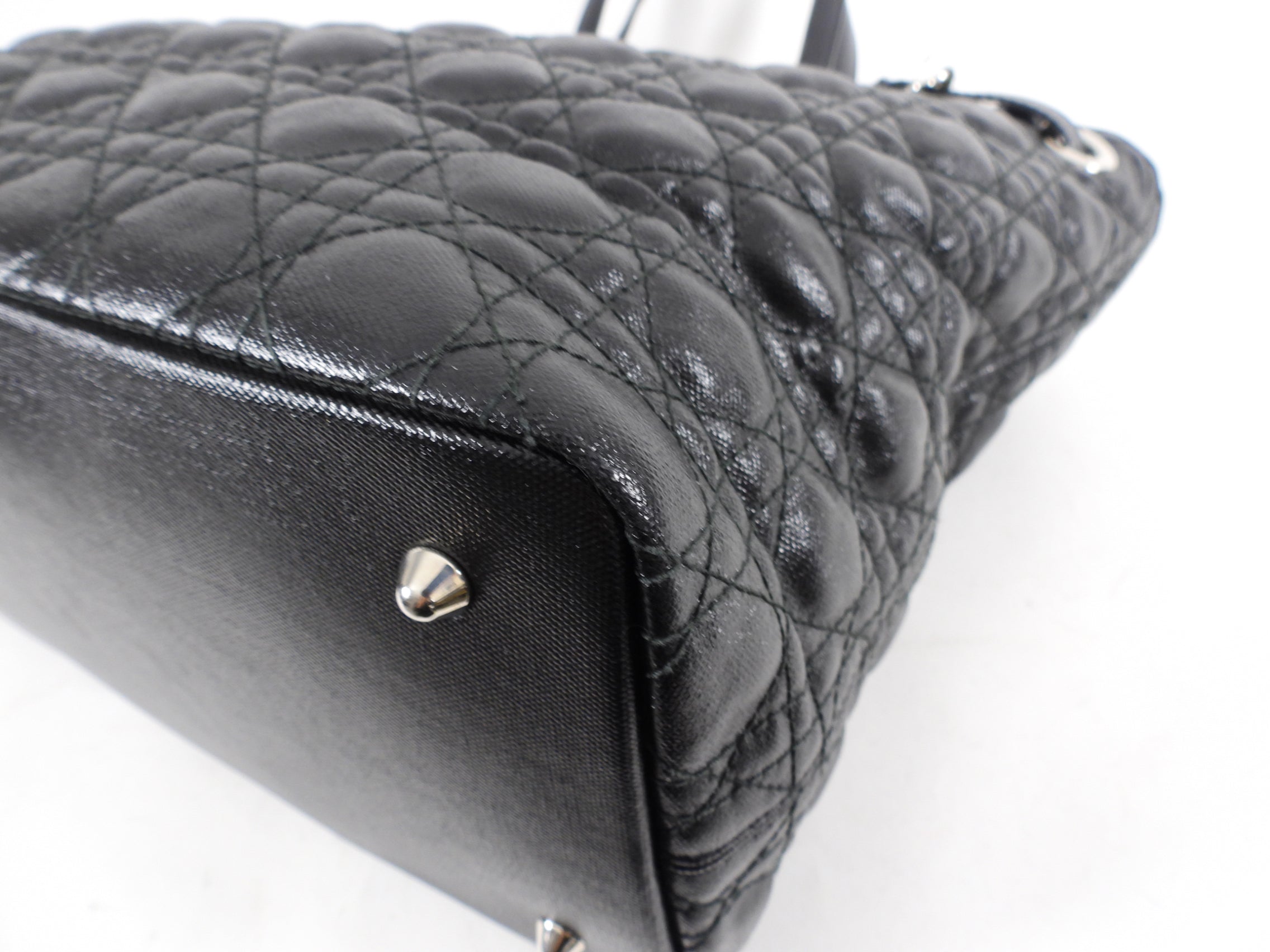 Christian Dior Black Cannage Panarea Tote Bag