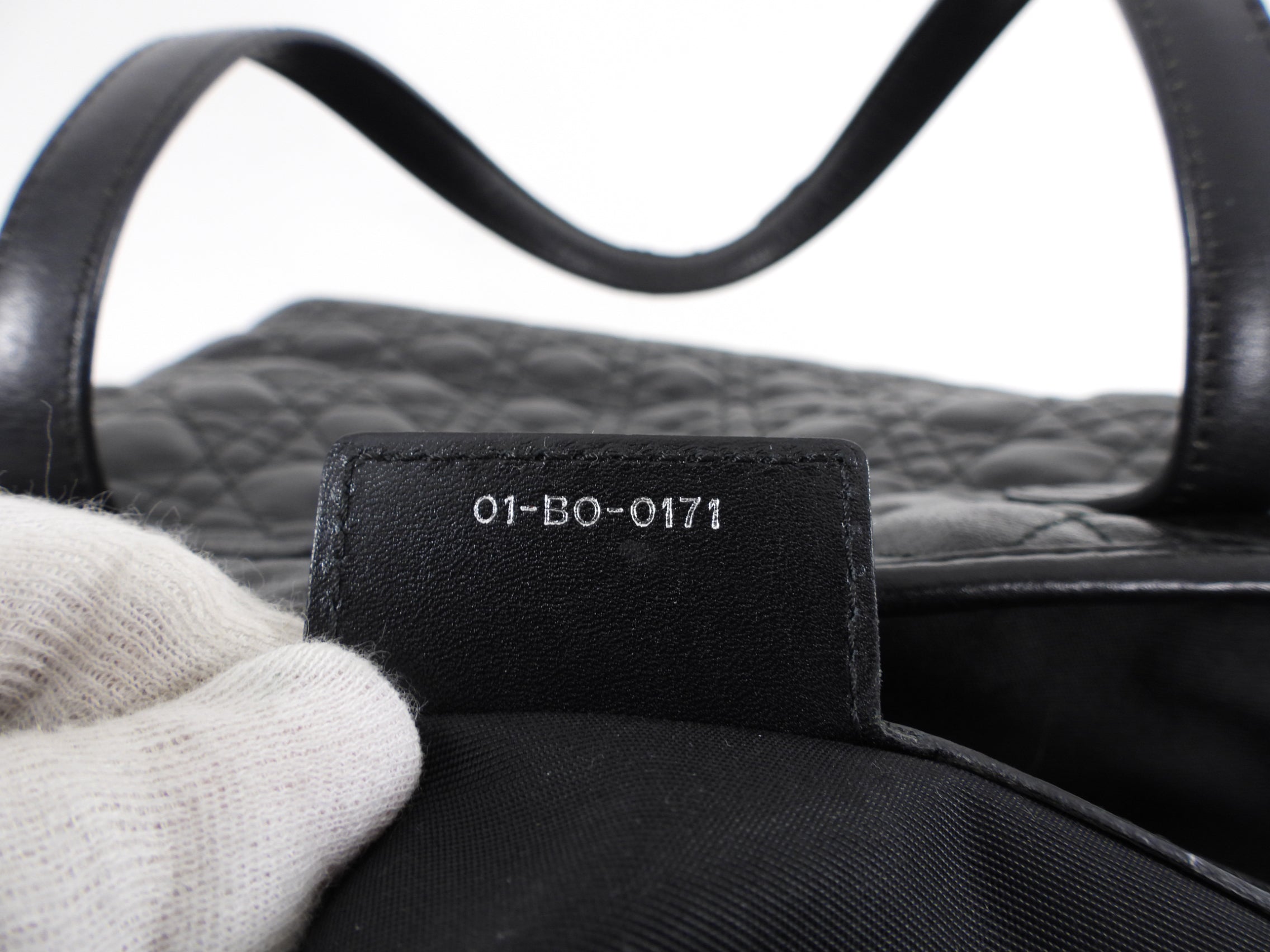 Christian Dior Black Cannage Panarea Tote Bag