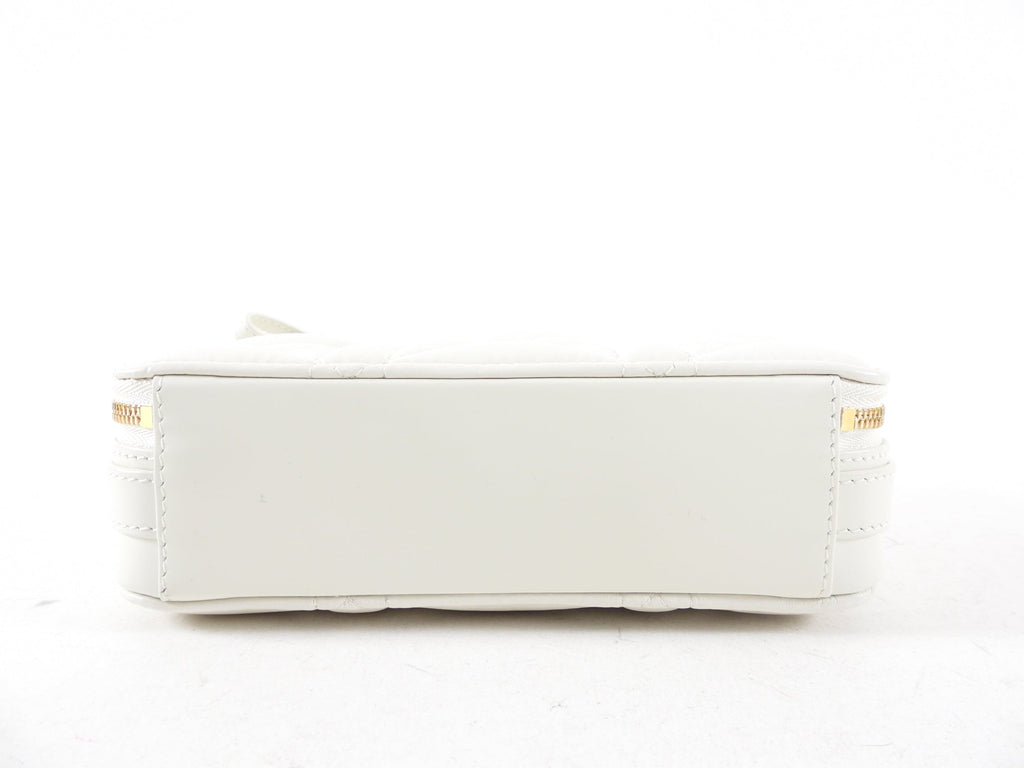 Christian Dior Caro Box  Pouch Bag with Chain Strap