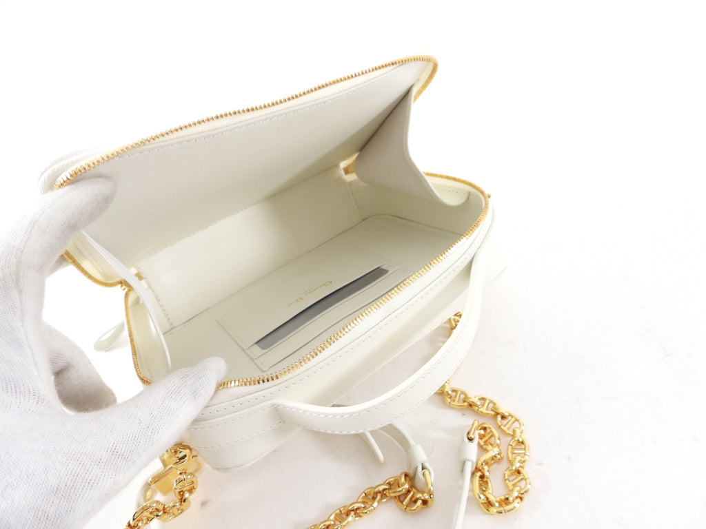 Christian Dior Caro Box  Pouch Bag with Chain Strap