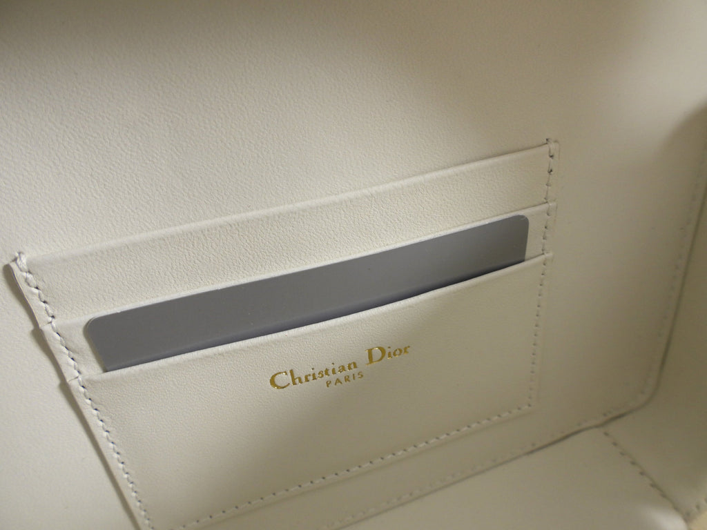 Christian Dior Caro Box  Pouch Bag with Chain Strap