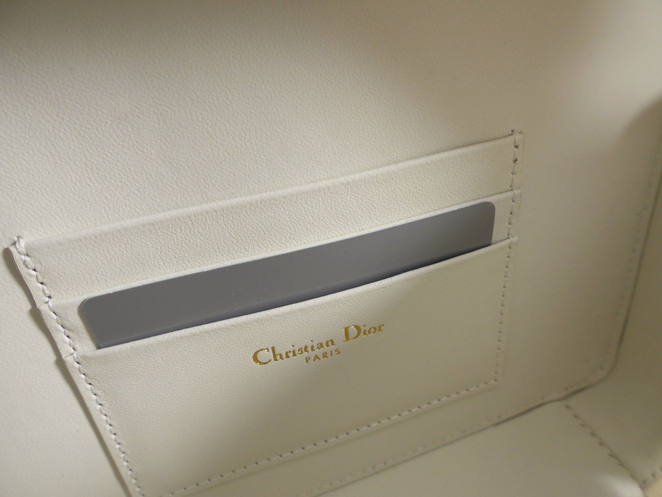Christian Dior Caro Box  Pouch Bag with Chain Strap