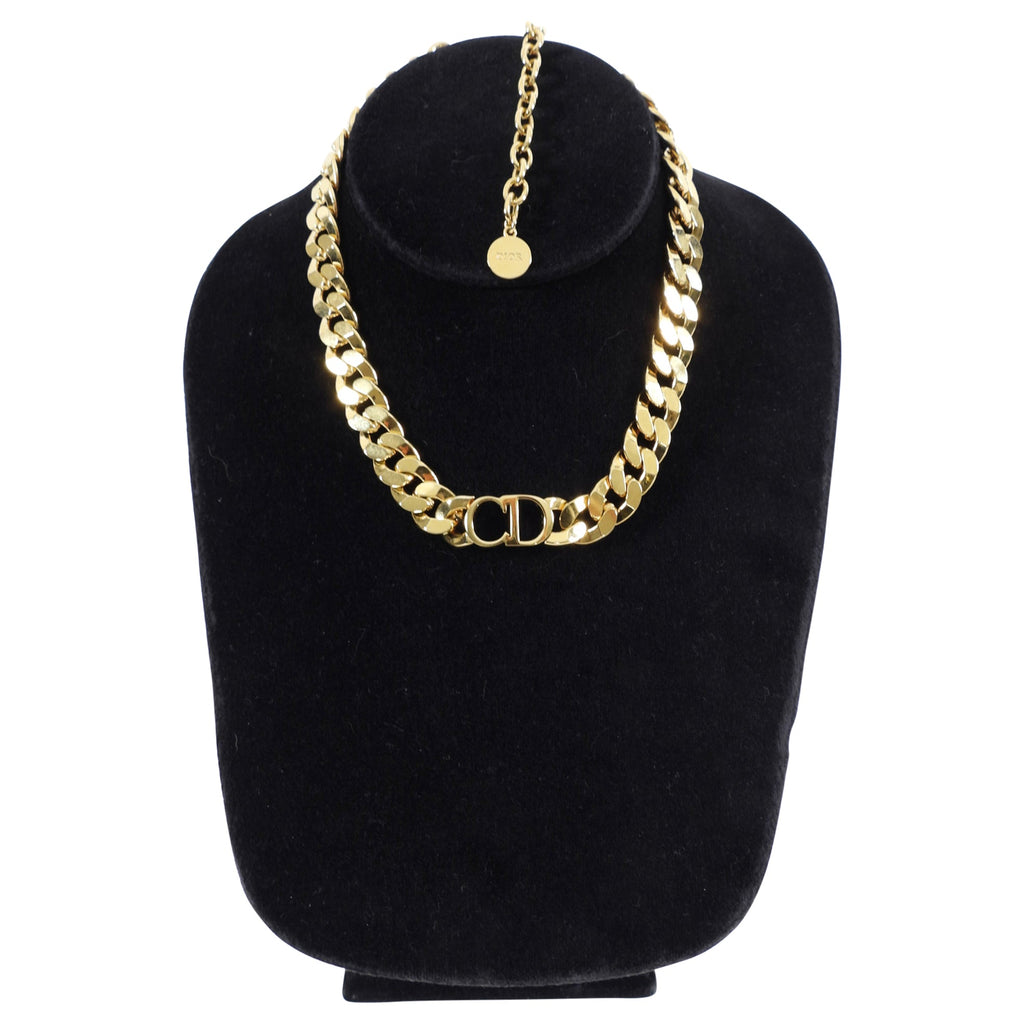 Dior Danseuse Etoile CD Goldtone Chain Choker
