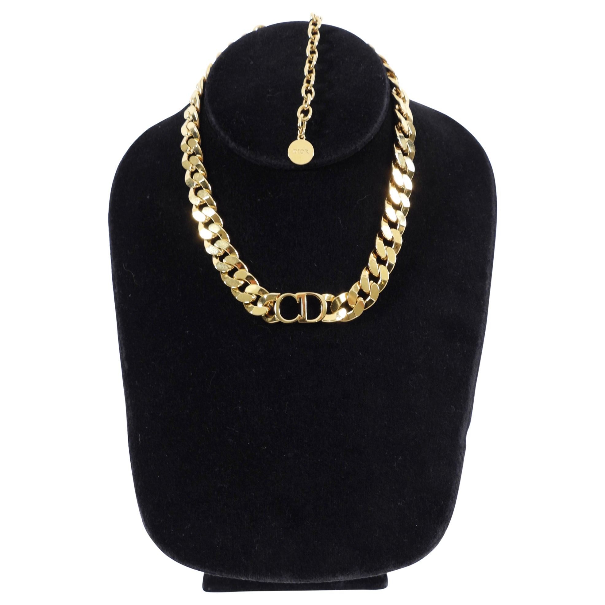 Dior Danseuse Etoile CD Goldtone Chain Choker
