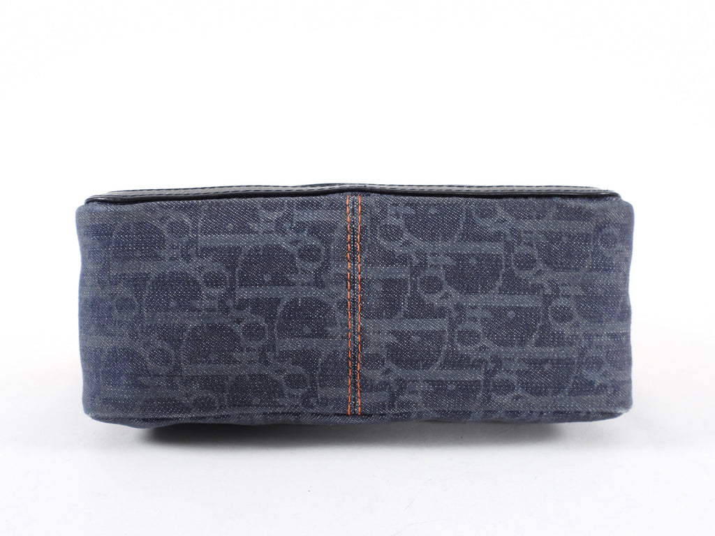 Dior Vintage Early 2000’s Galliano Denim Trotteur Flight Bag