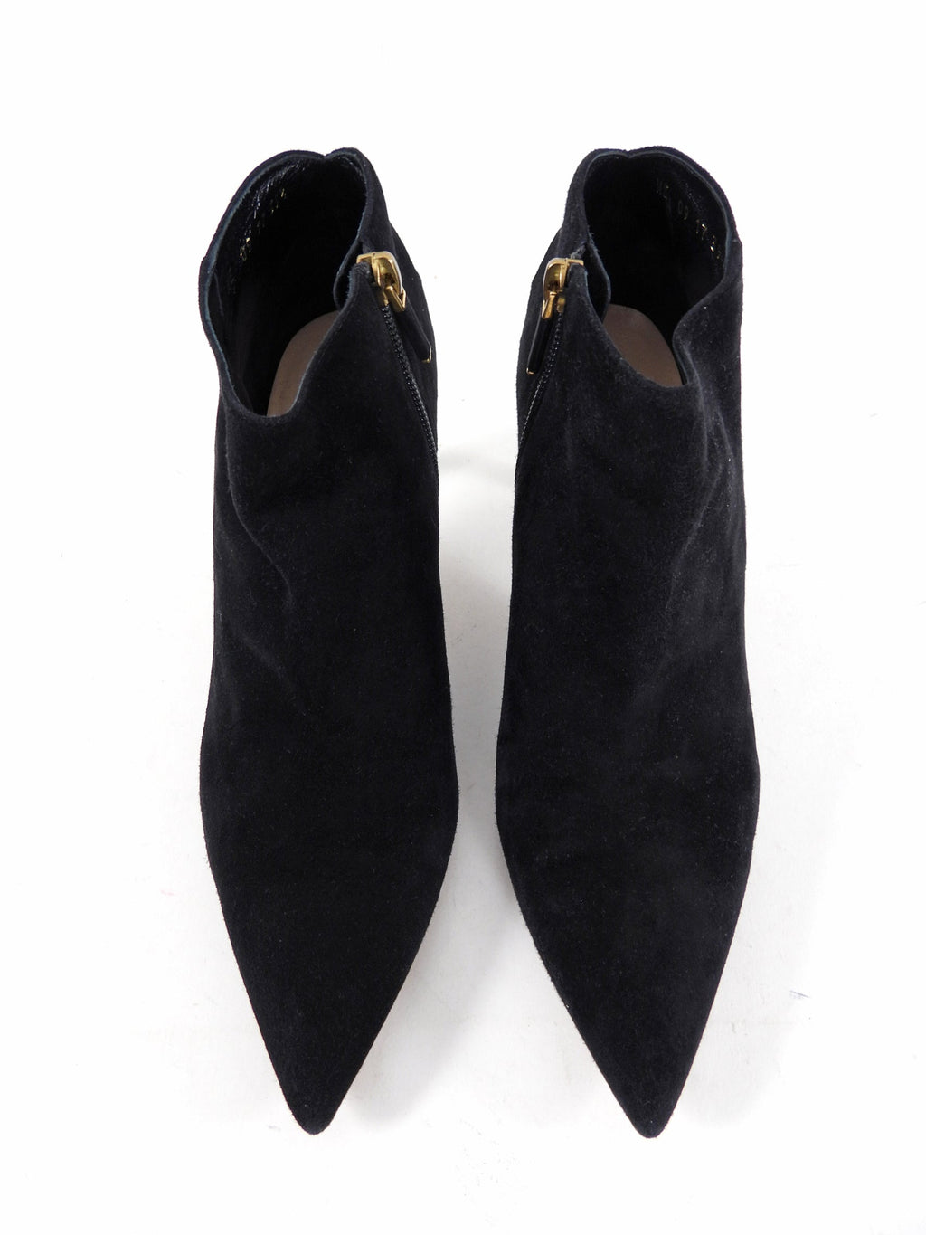 Dior Black Suede Ankle Boots with Red Leather Heart - 39.5 / 9