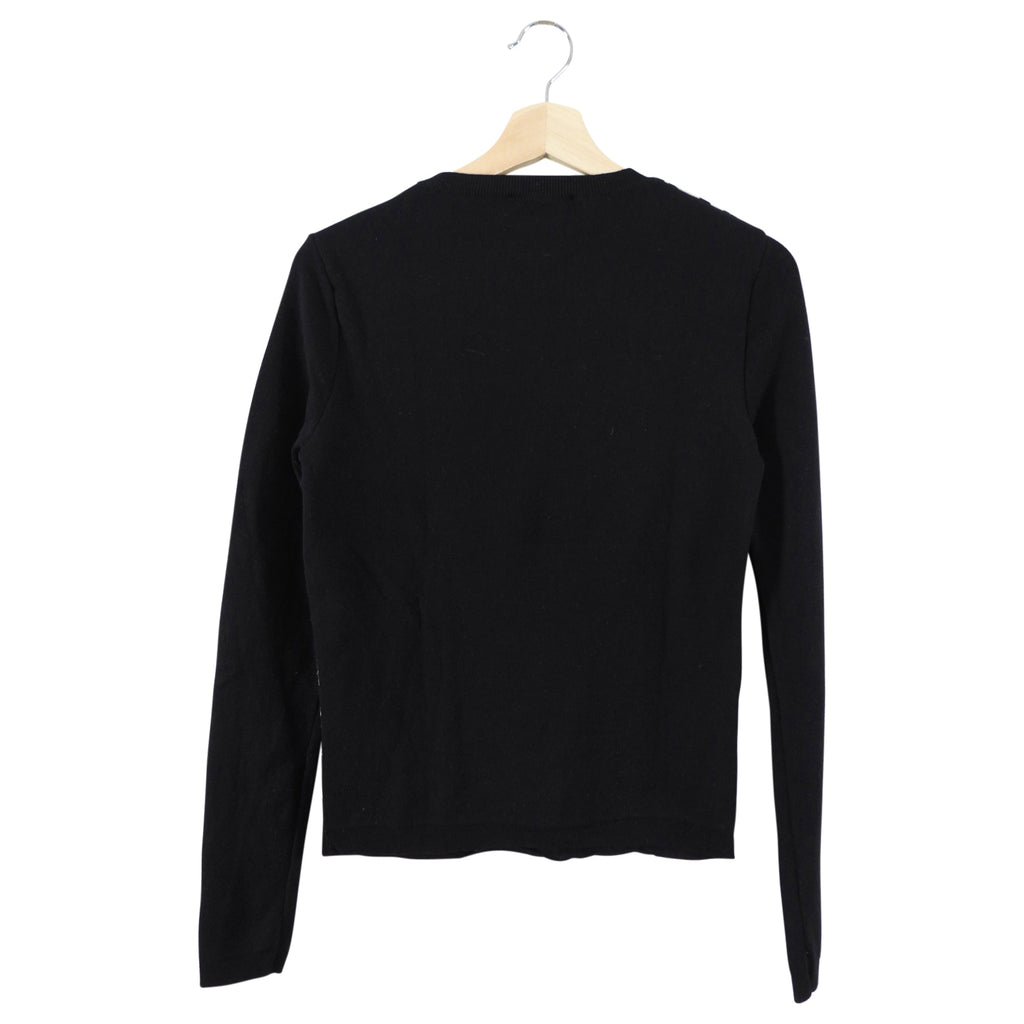 Christian Dior Black and White Houndstooth Knit Pullover - FR38 / 6