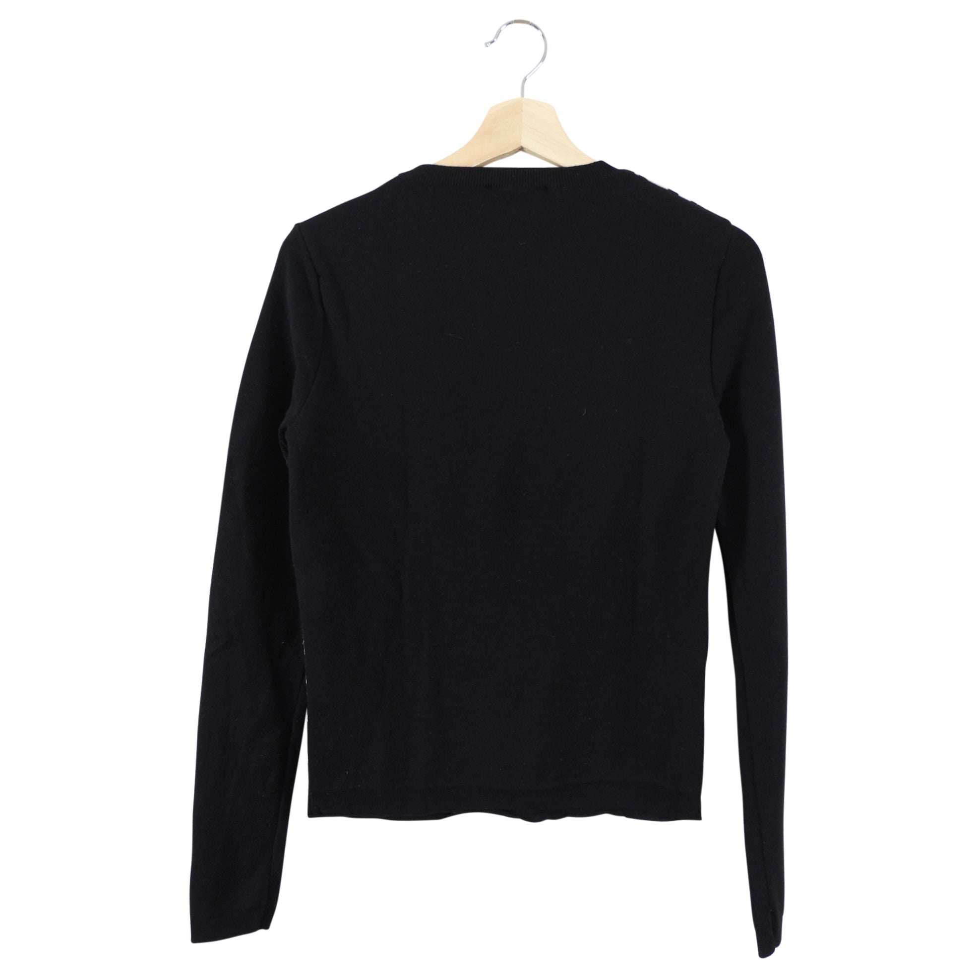 Christian Dior Black and White Houndstooth Knit Pullover - FR38 / 6
