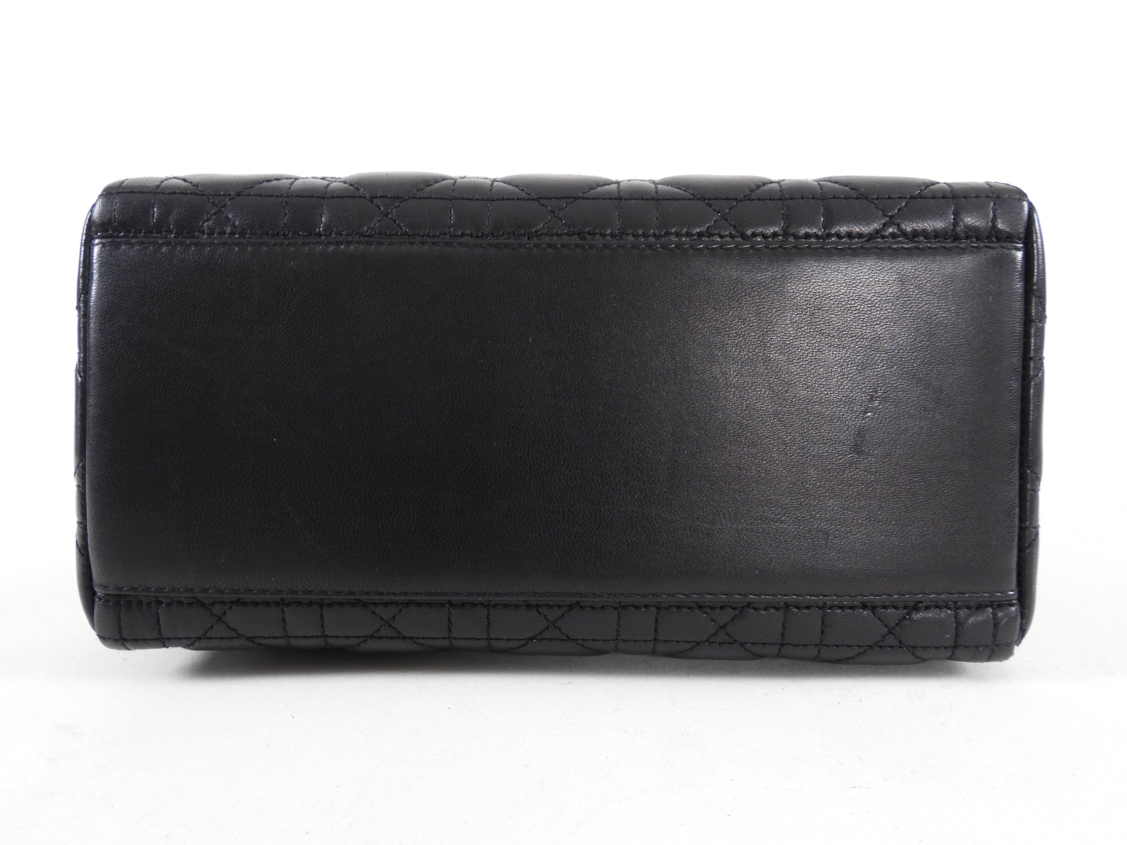 Dior Lady Dior Black Lambskin Cannage Bag