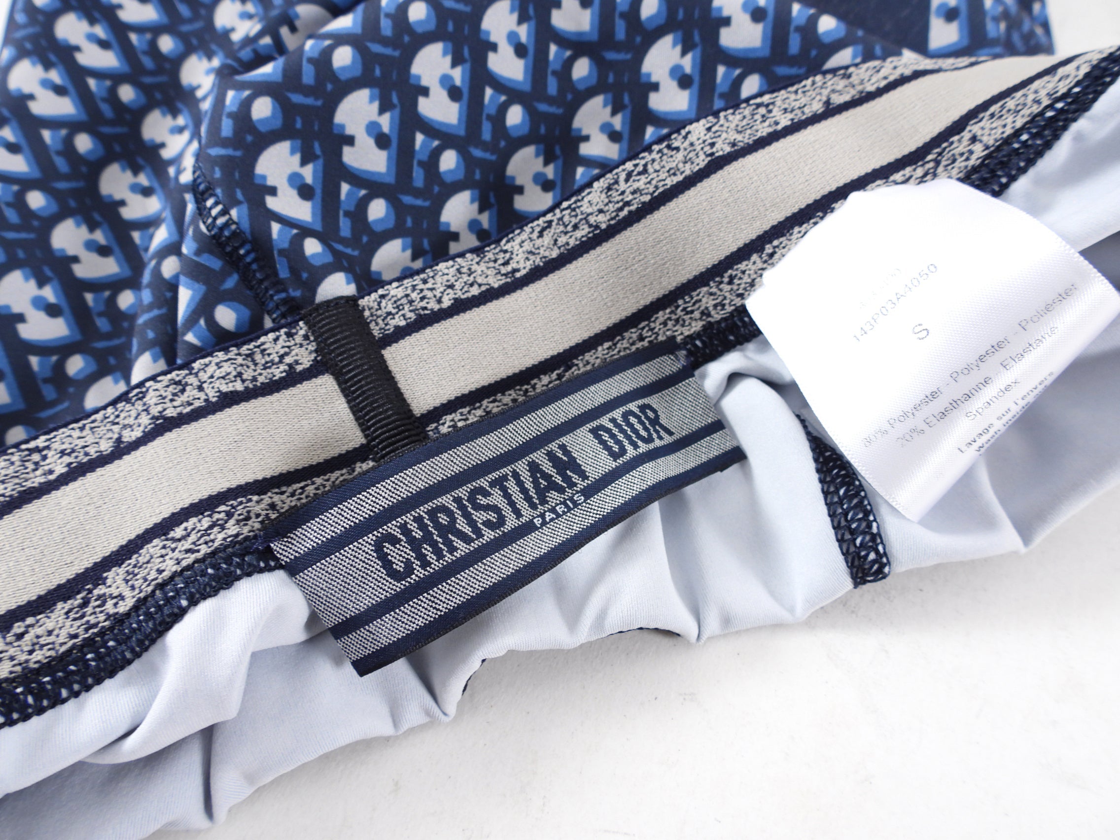 Christian Dior DiorAlps Navy Blue Oblique Logo Leggings - S