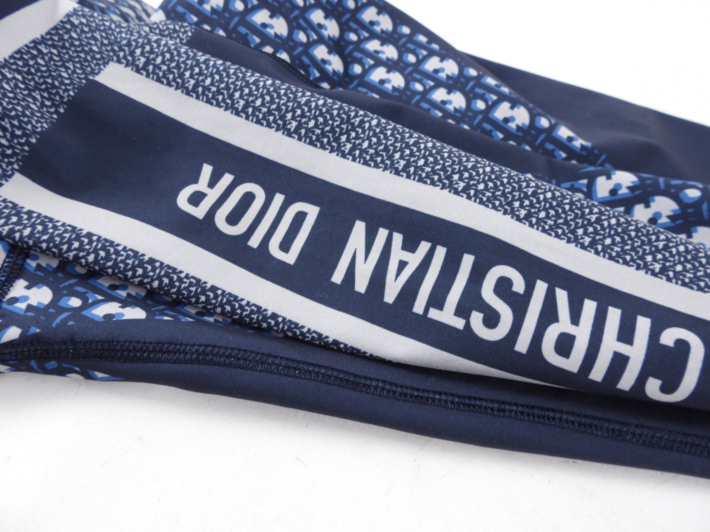 Christian Dior DiorAlps Navy Blue Oblique Logo Leggings - S